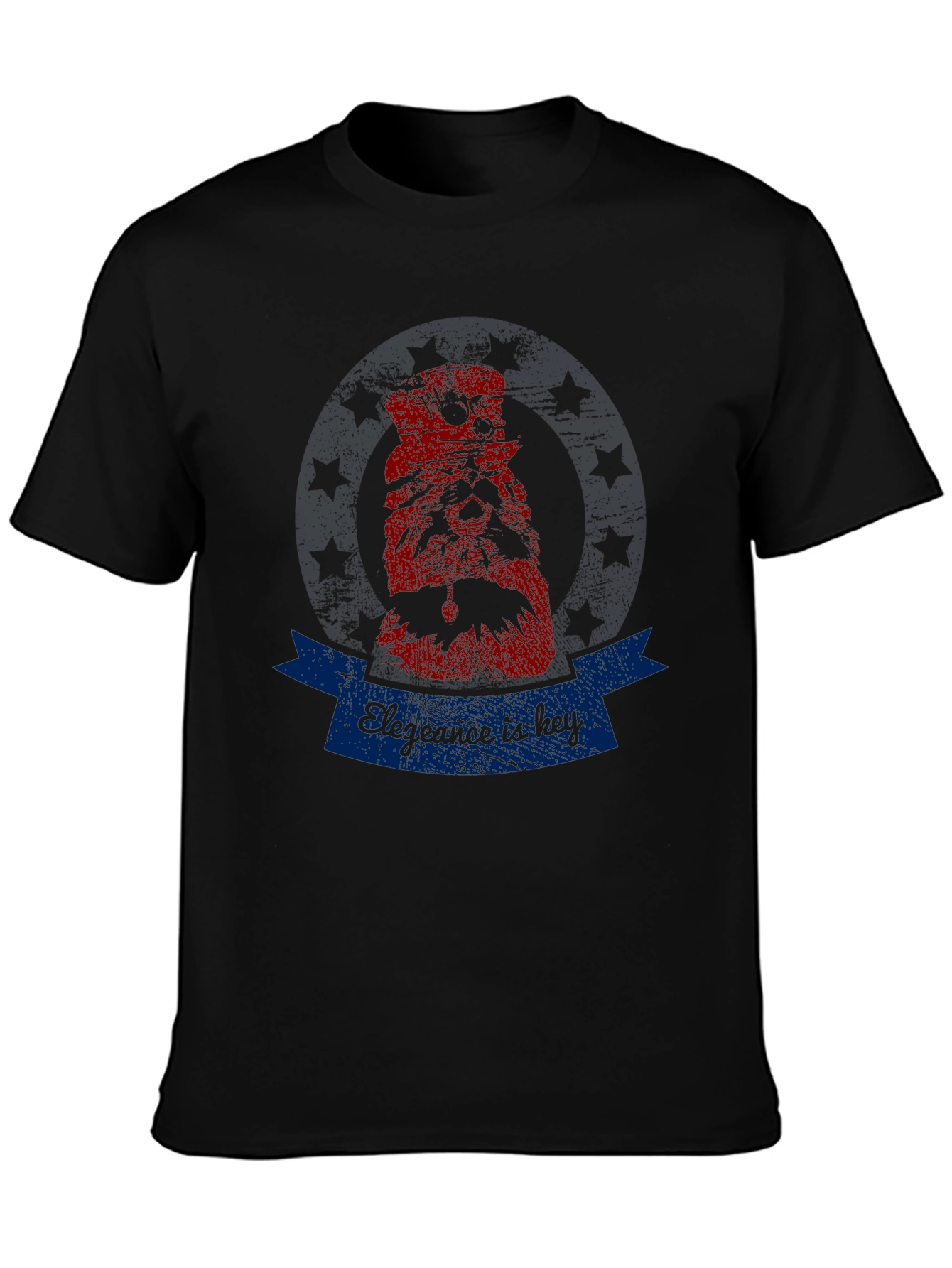 Mens Elegance is Key Graphic Tee