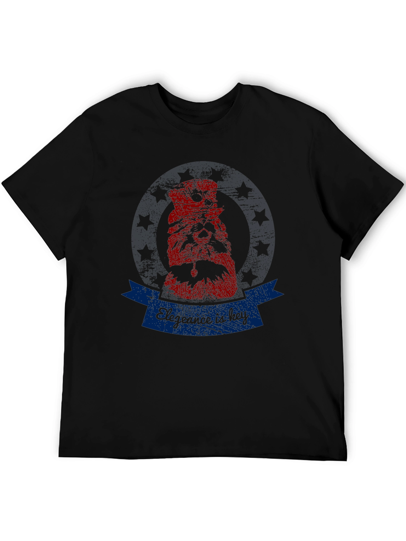 Mens Elegance is Key Graphic Tee