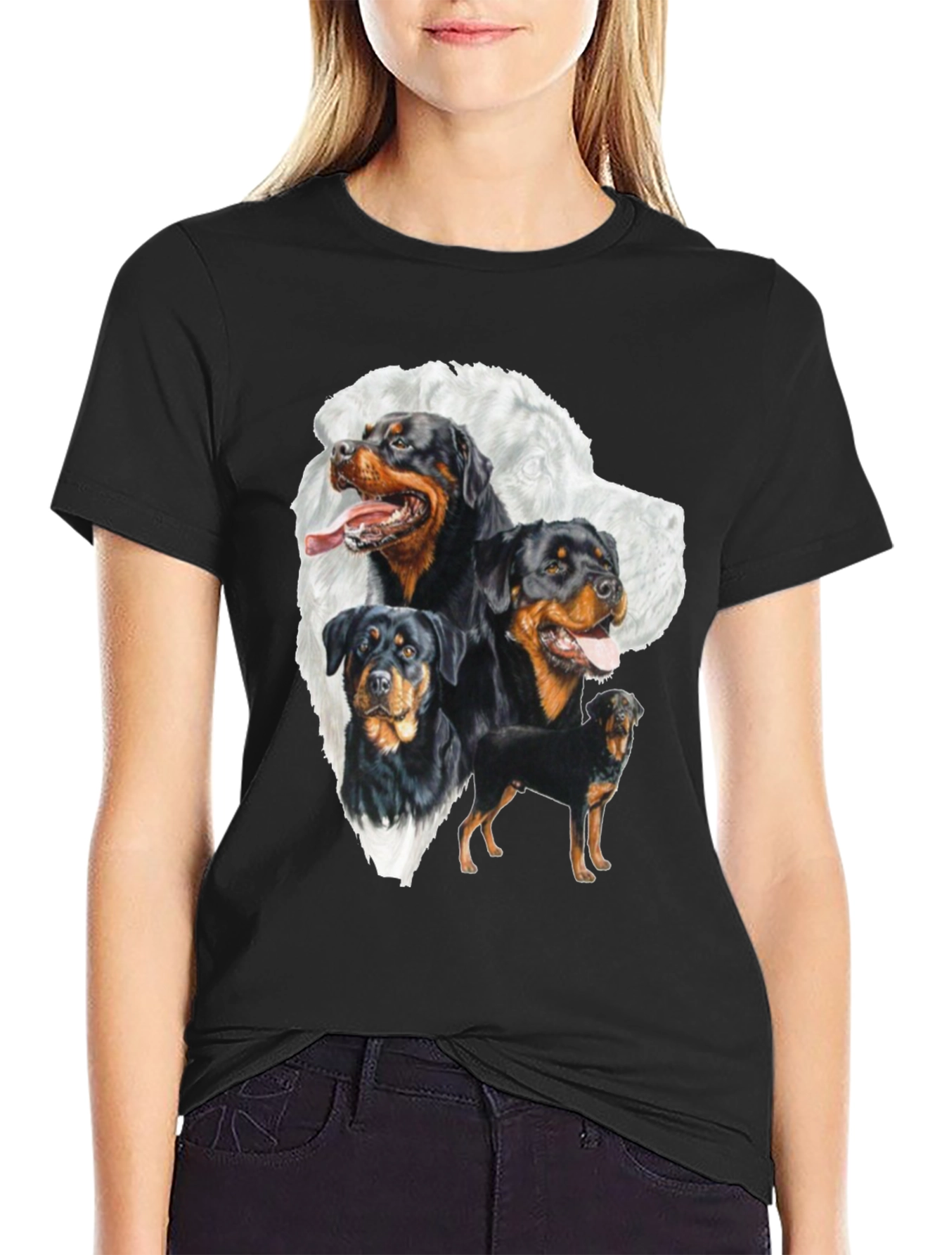 Rottweiler Dog Breed T-Shirt Graphic Tee