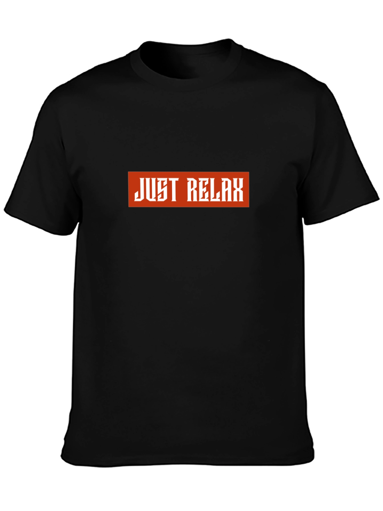 Just Relax Black Graphic Tee