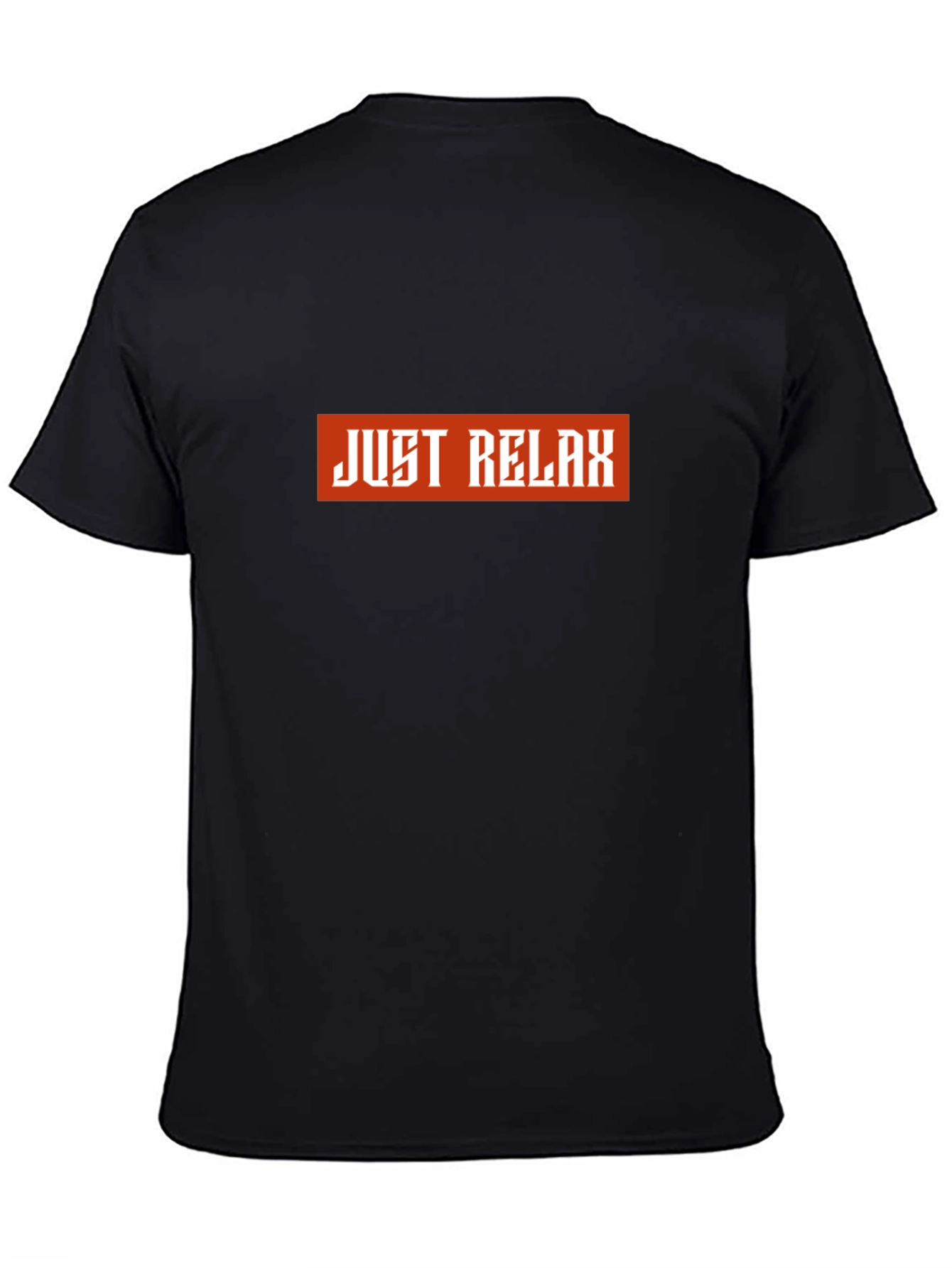 Just Relax Black Graphic Tee