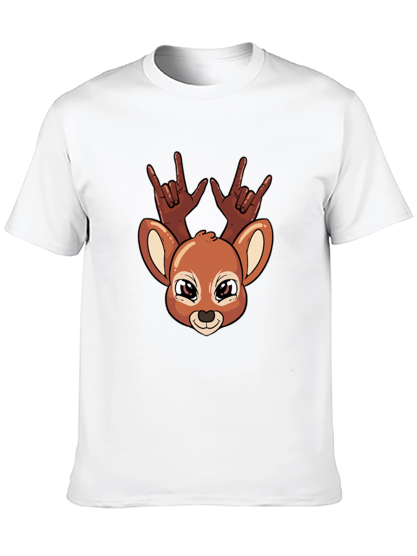 Deer Rock On Graphic T-Shirt