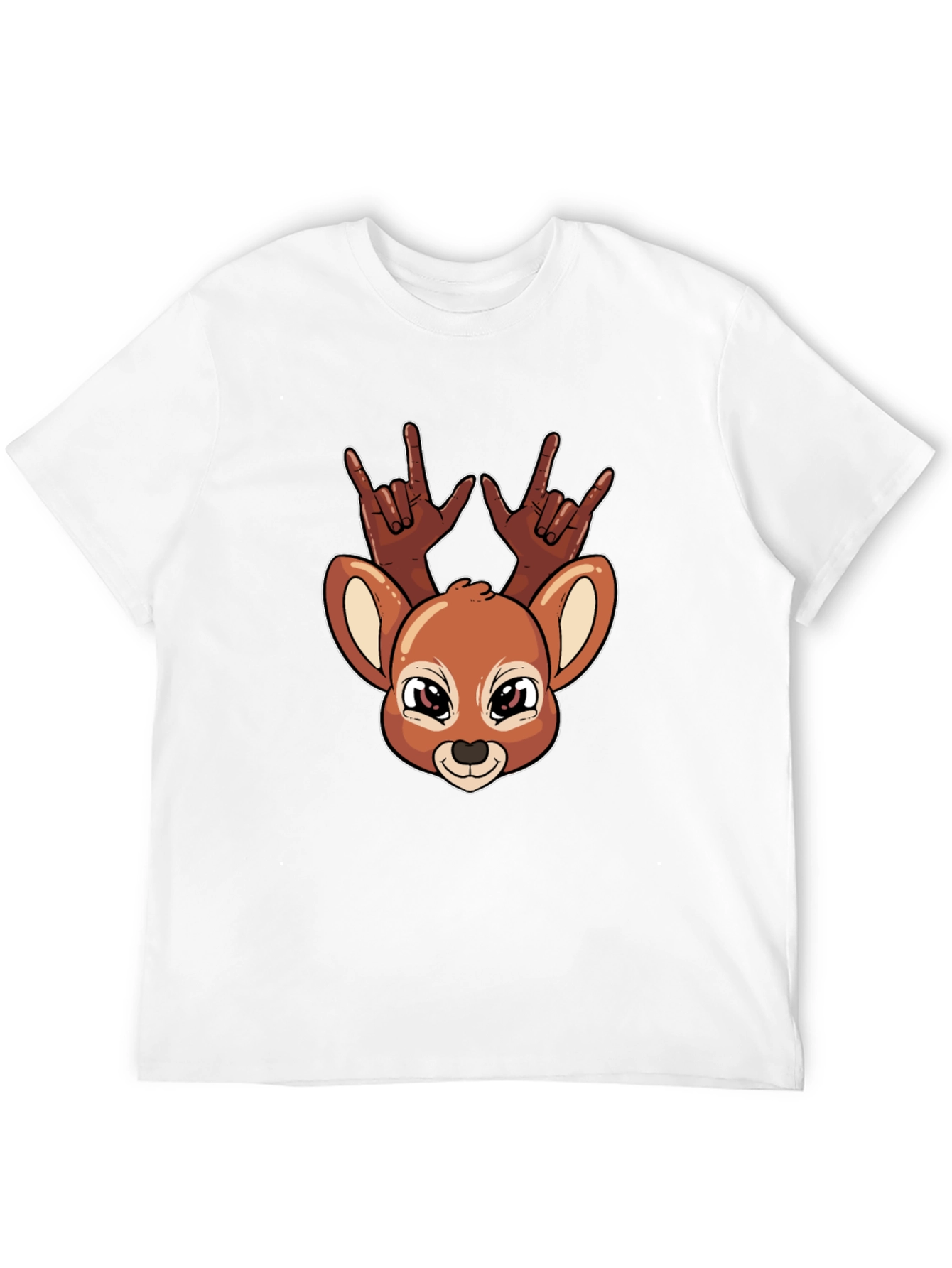 Deer Rock On Graphic T-Shirt