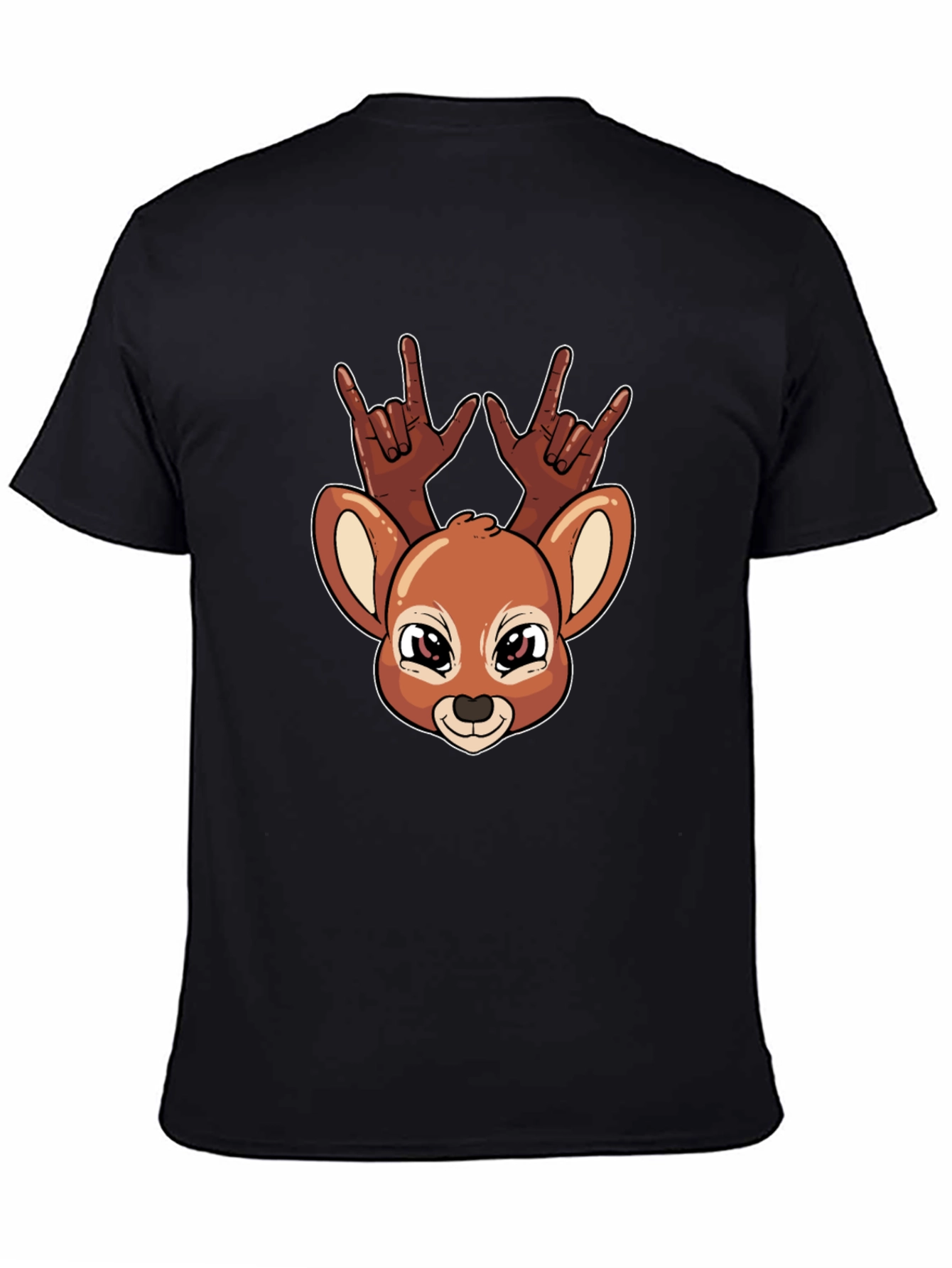Deer Rock On Graphic T-Shirt
