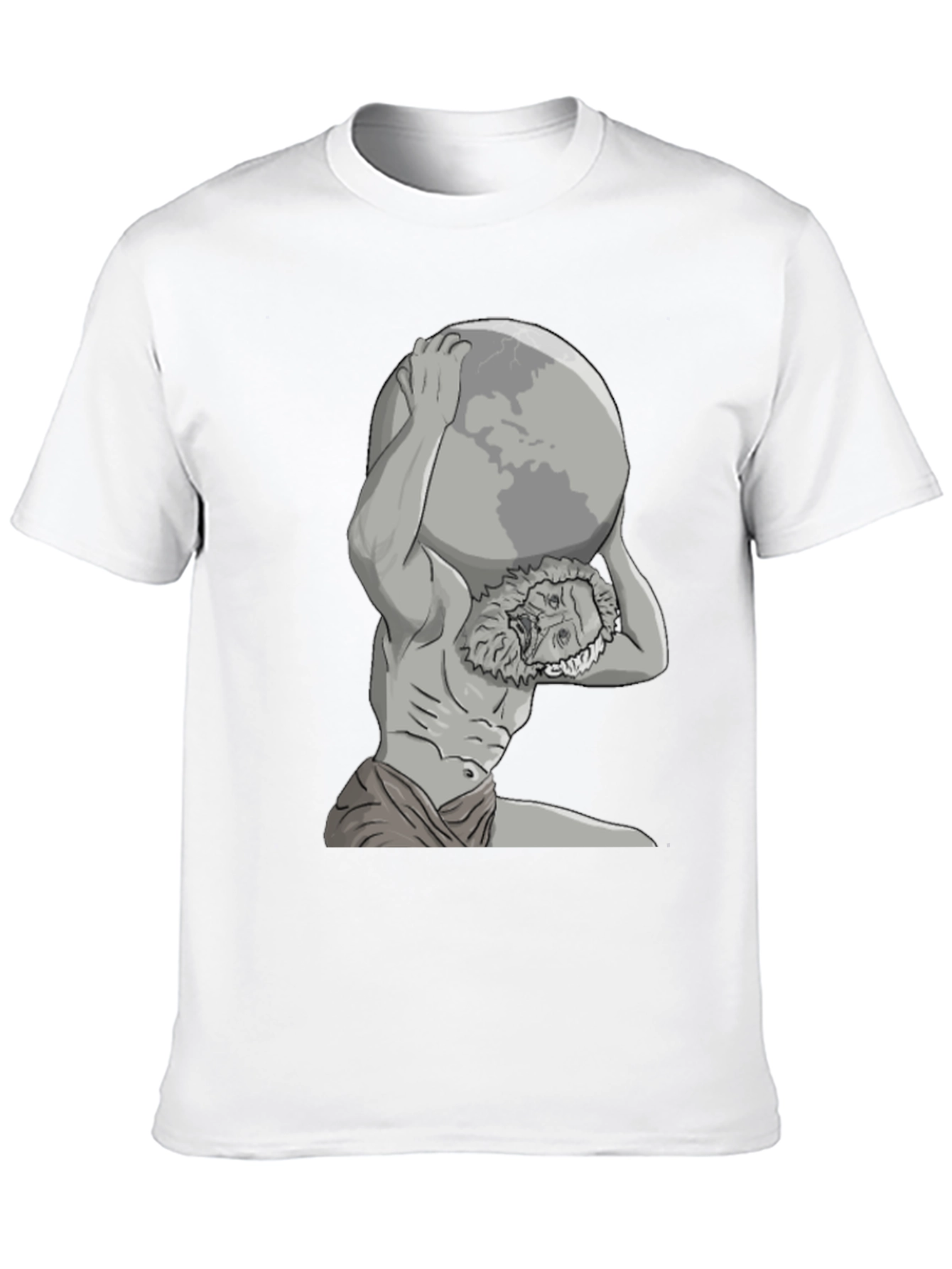 Atlas Globe T-Shirt - Black Graphic Tee