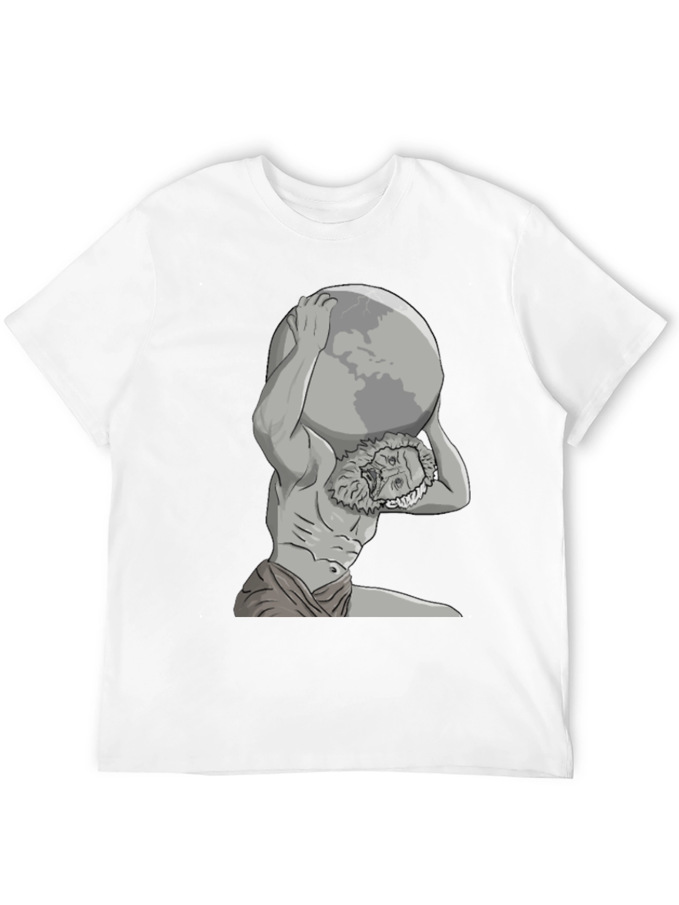 Atlas Globe T-Shirt - Black Graphic Tee