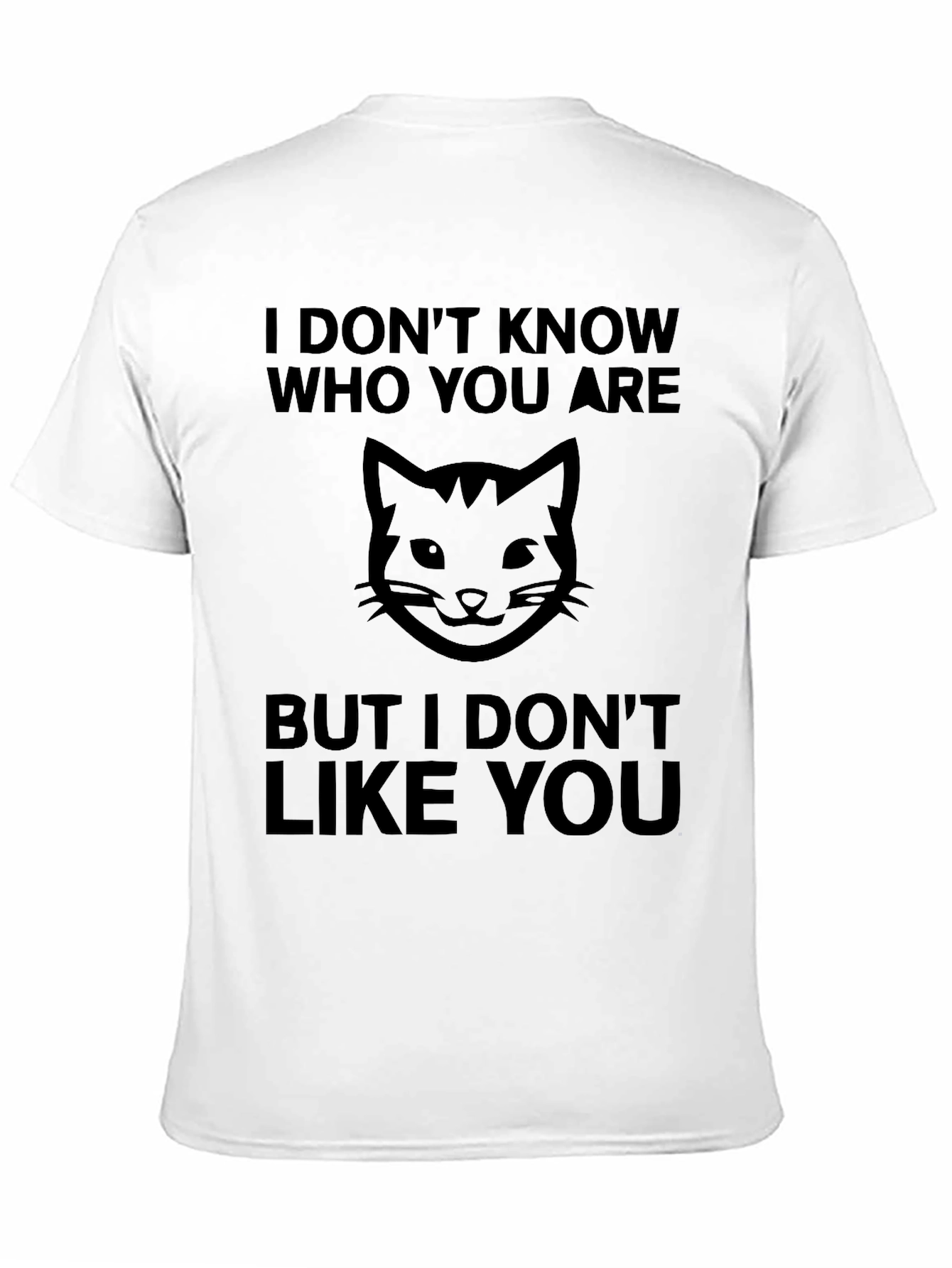 Funny Cat Graphic T-Shirt - I Dont Like You