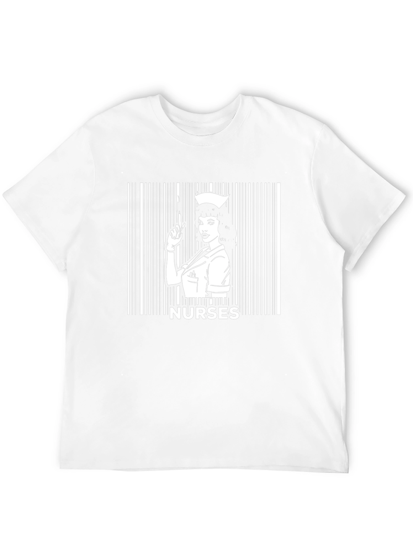 Nurses Barcode T-Shirt - Black Graphic Tee