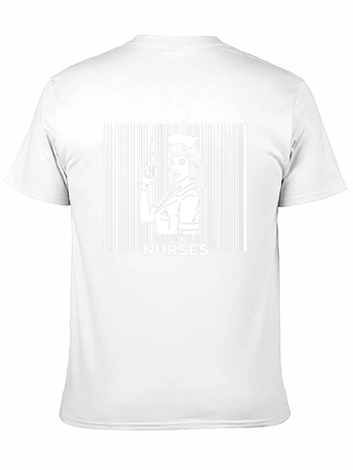 Nurses Barcode T-Shirt - Black Graphic Tee
