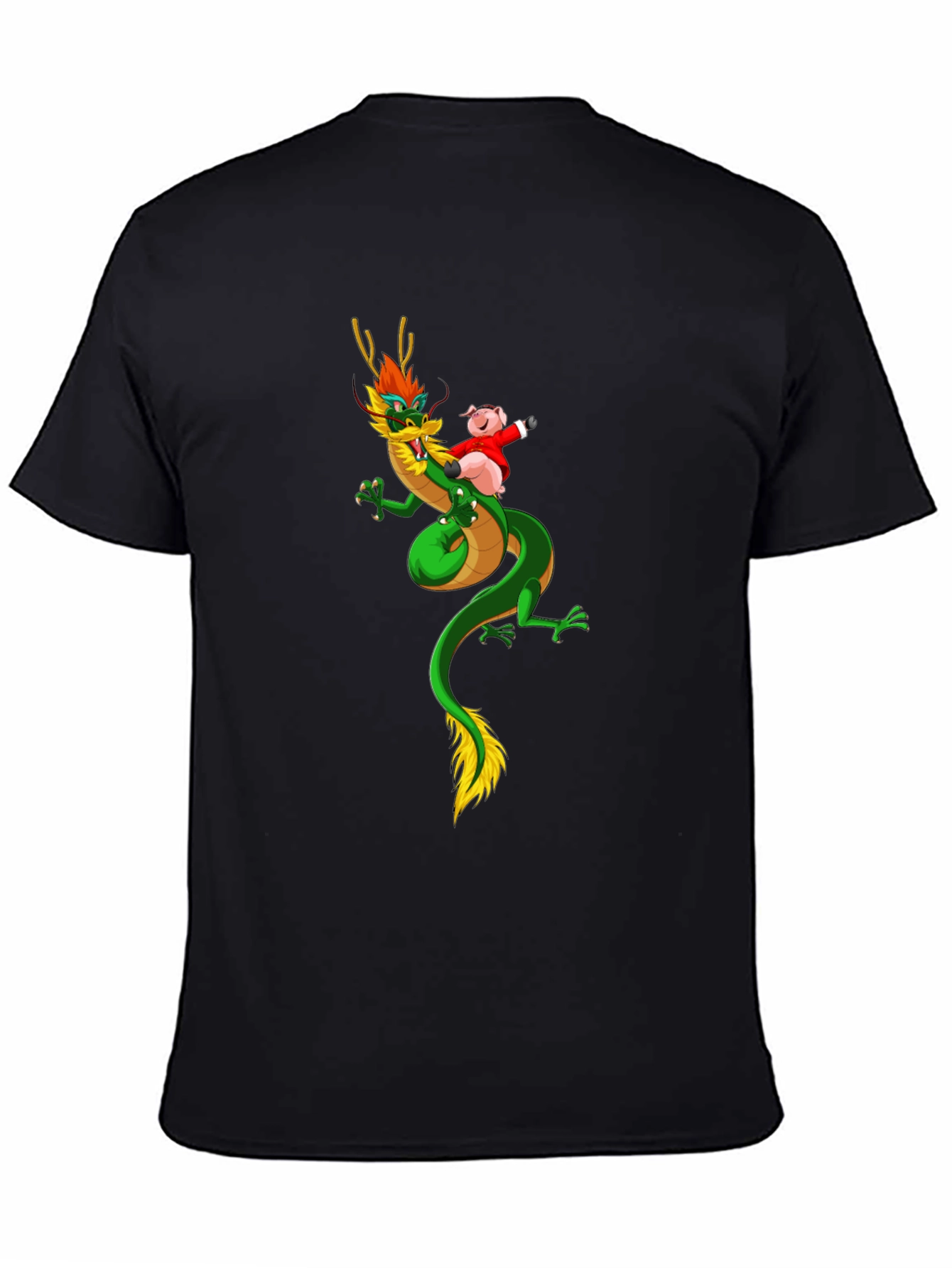 Dragon & Pig Funny Graphic T-Shirt