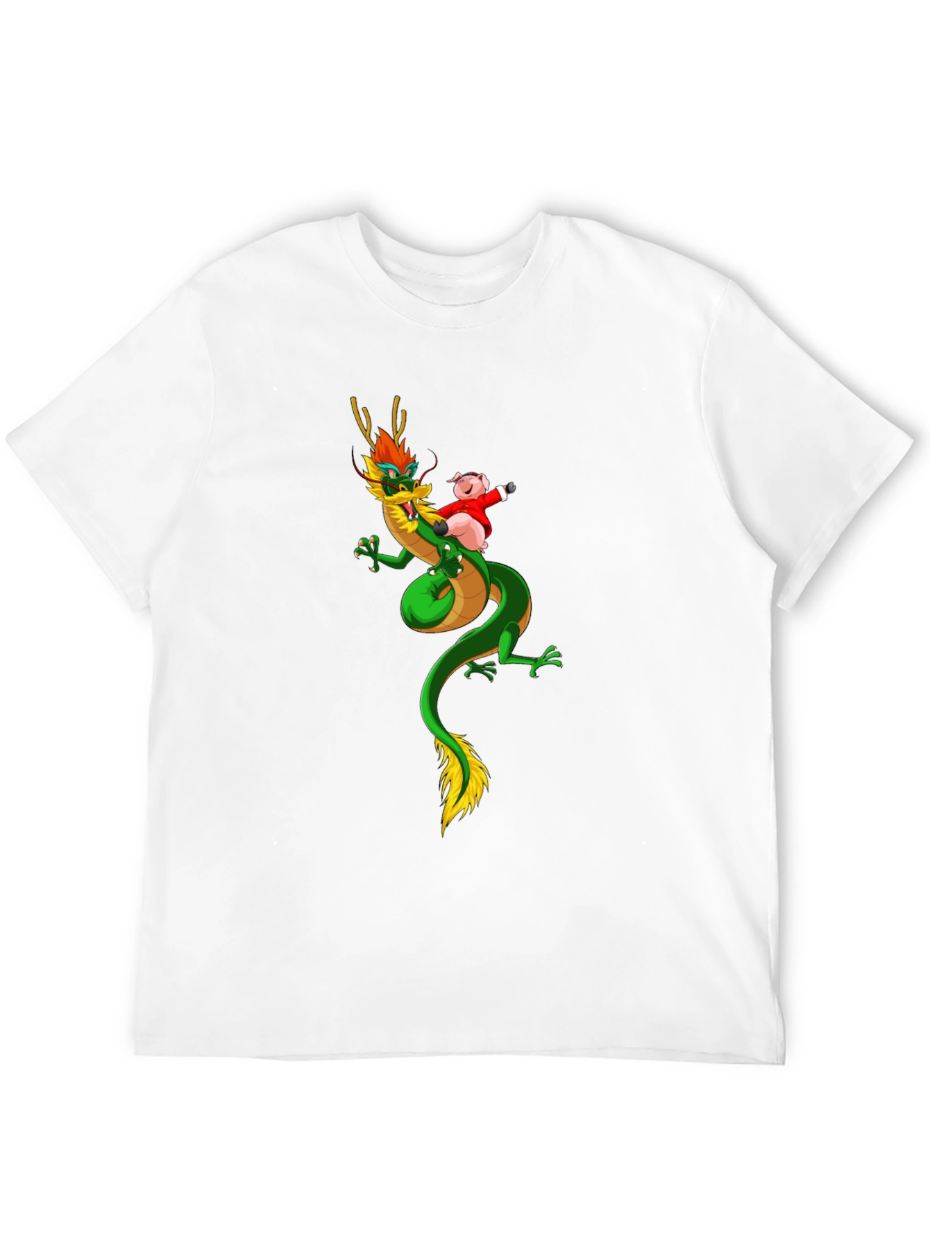 Dragon & Pig Funny Graphic T-Shirt
