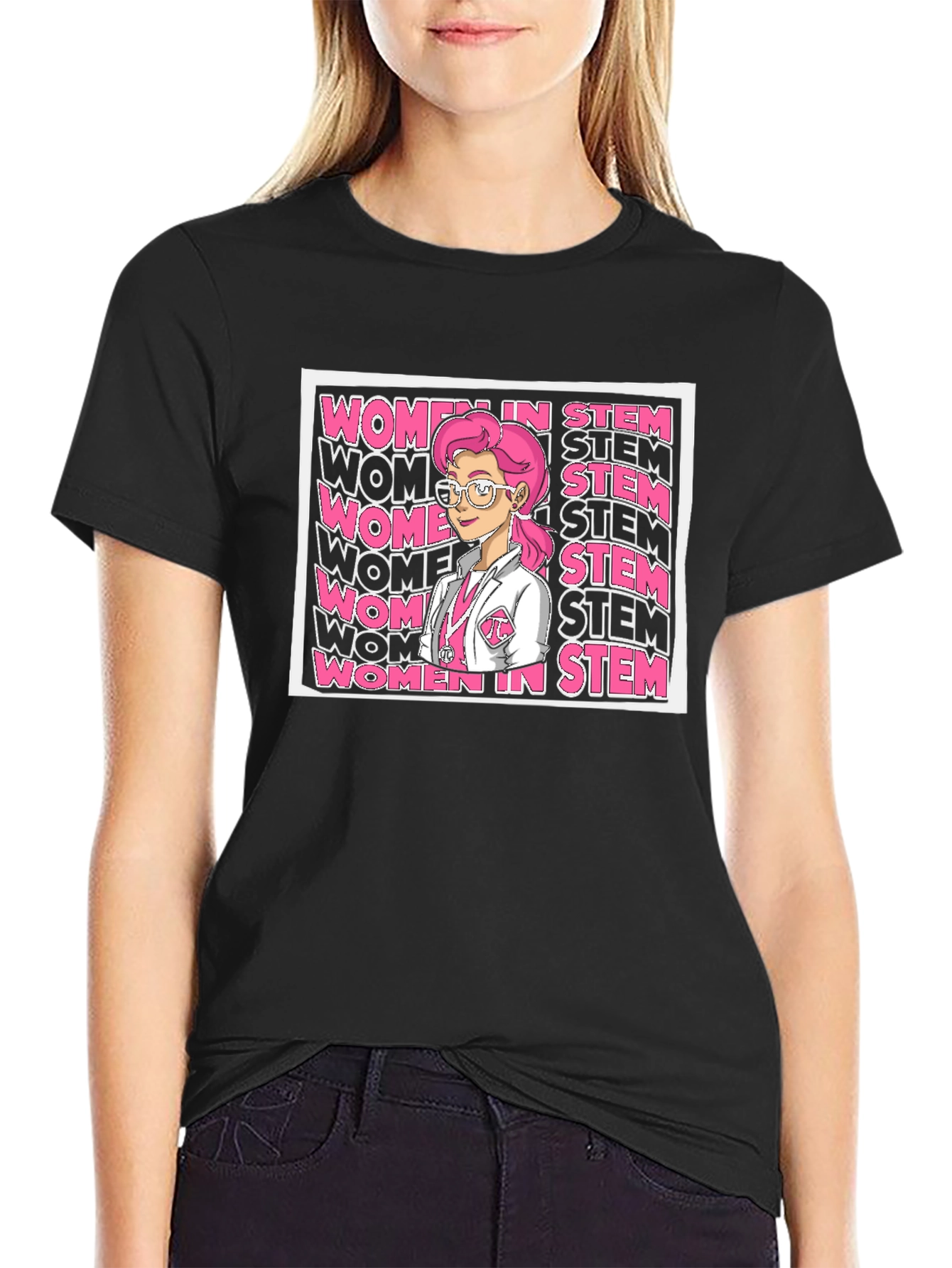 Women in STEM Black T-Shirt
