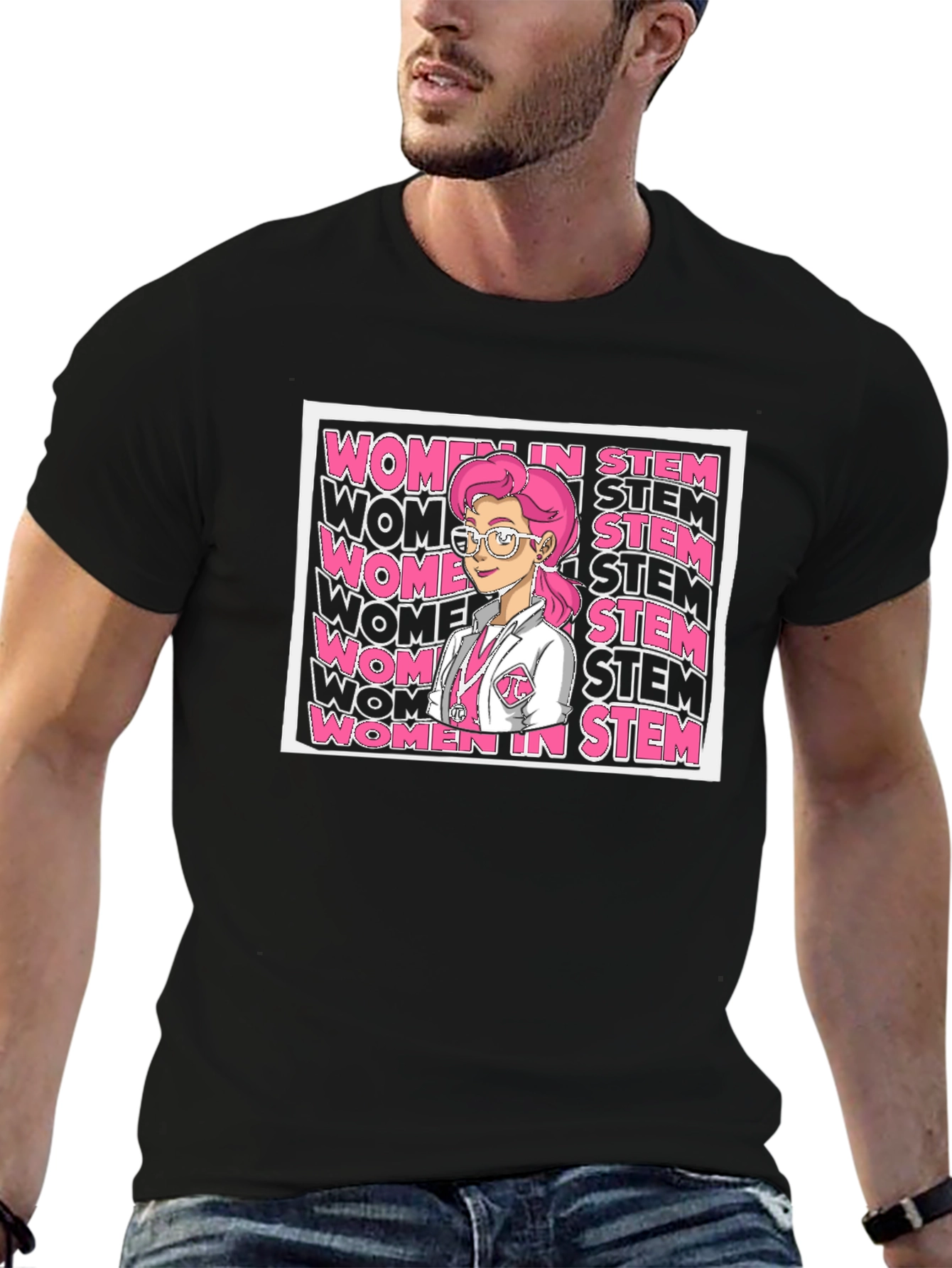 Women in STEM Black T-Shirt