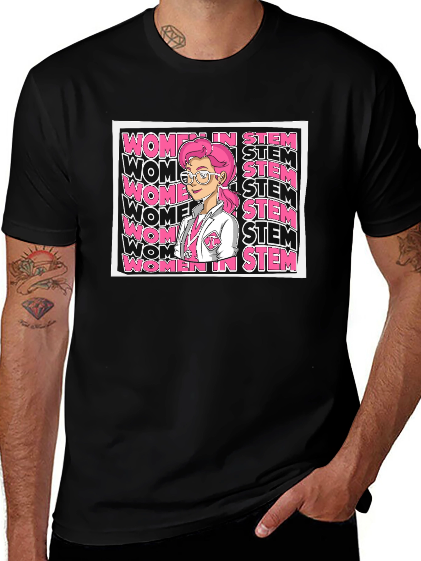 Women in STEM Black T-Shirt