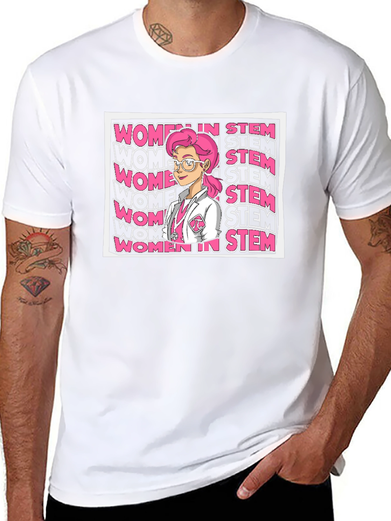 Women in STEM Black T-Shirt