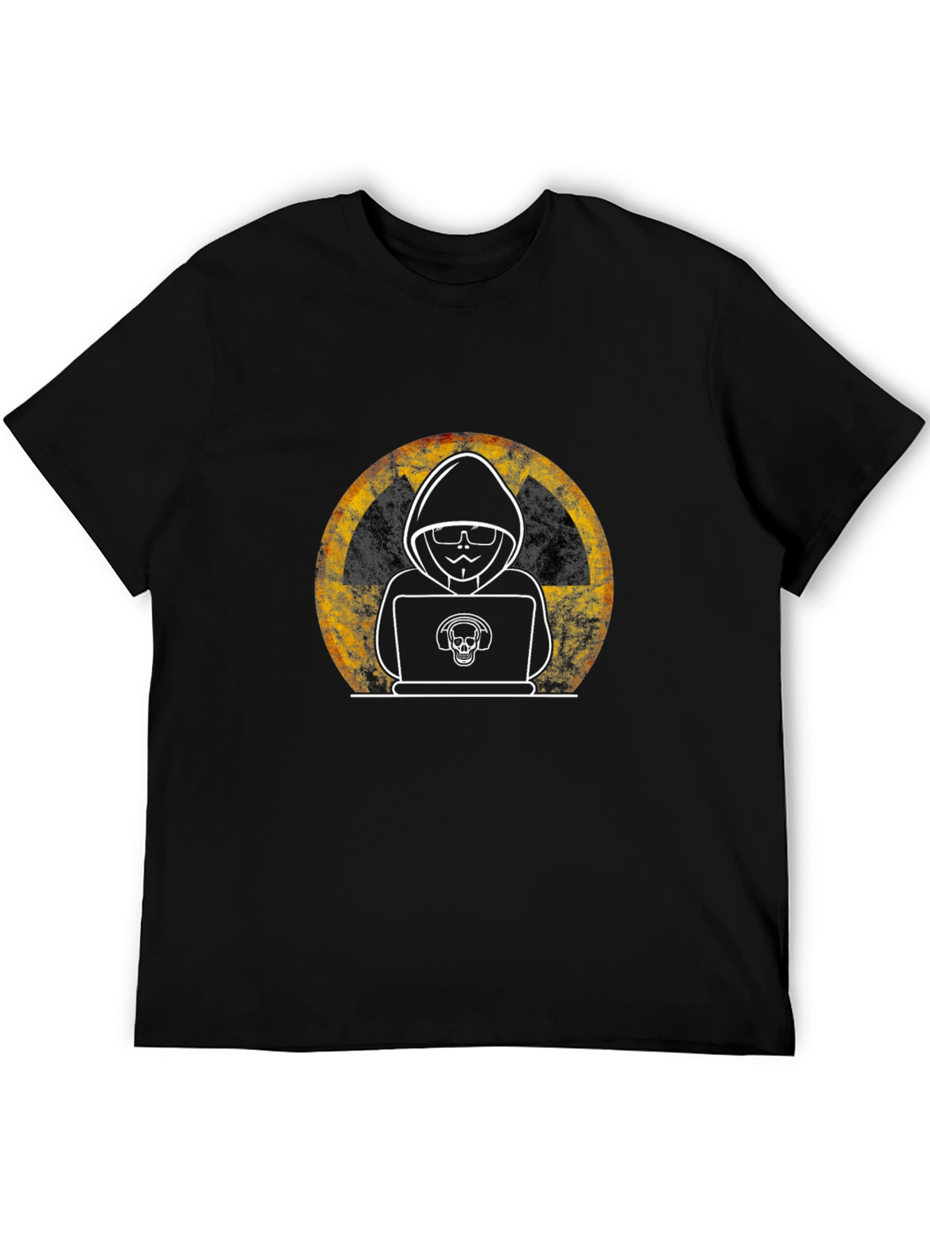 Hacker Graphic T-Shirt - Radioactive Symbol