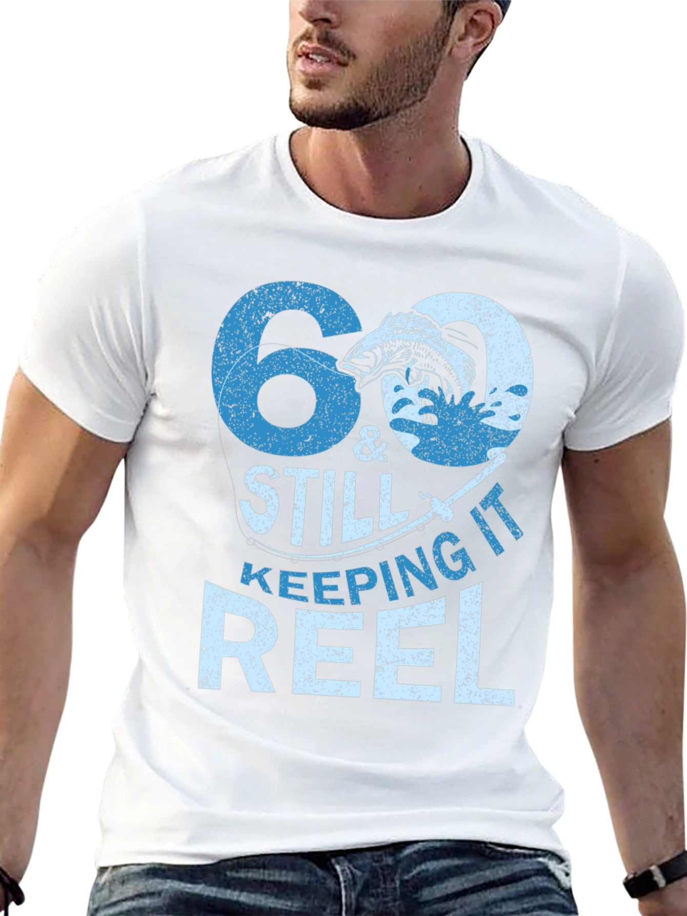 60 & Still Keeping It Reel Fishing T-Shirt