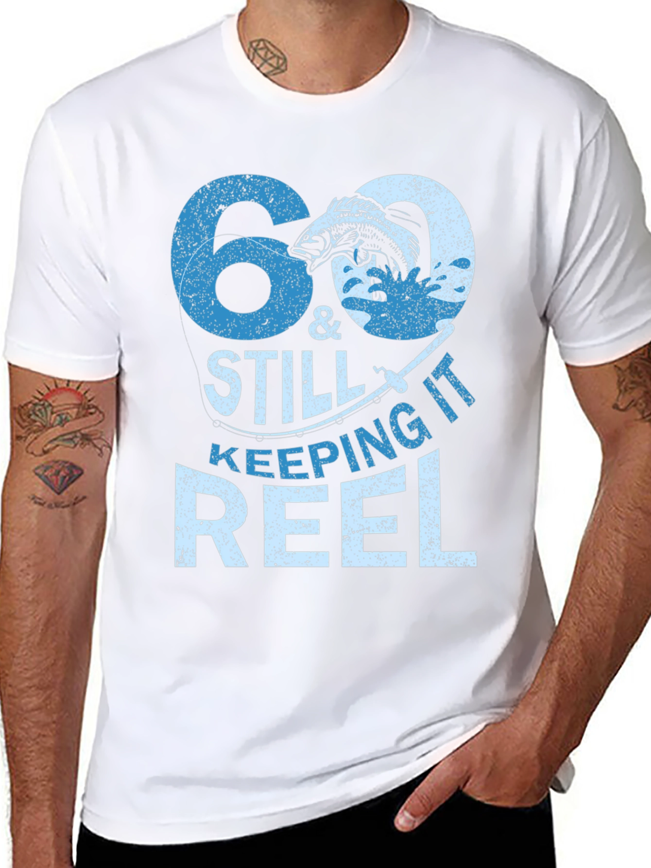 60 & Still Keeping It Reel Fishing T-Shirt