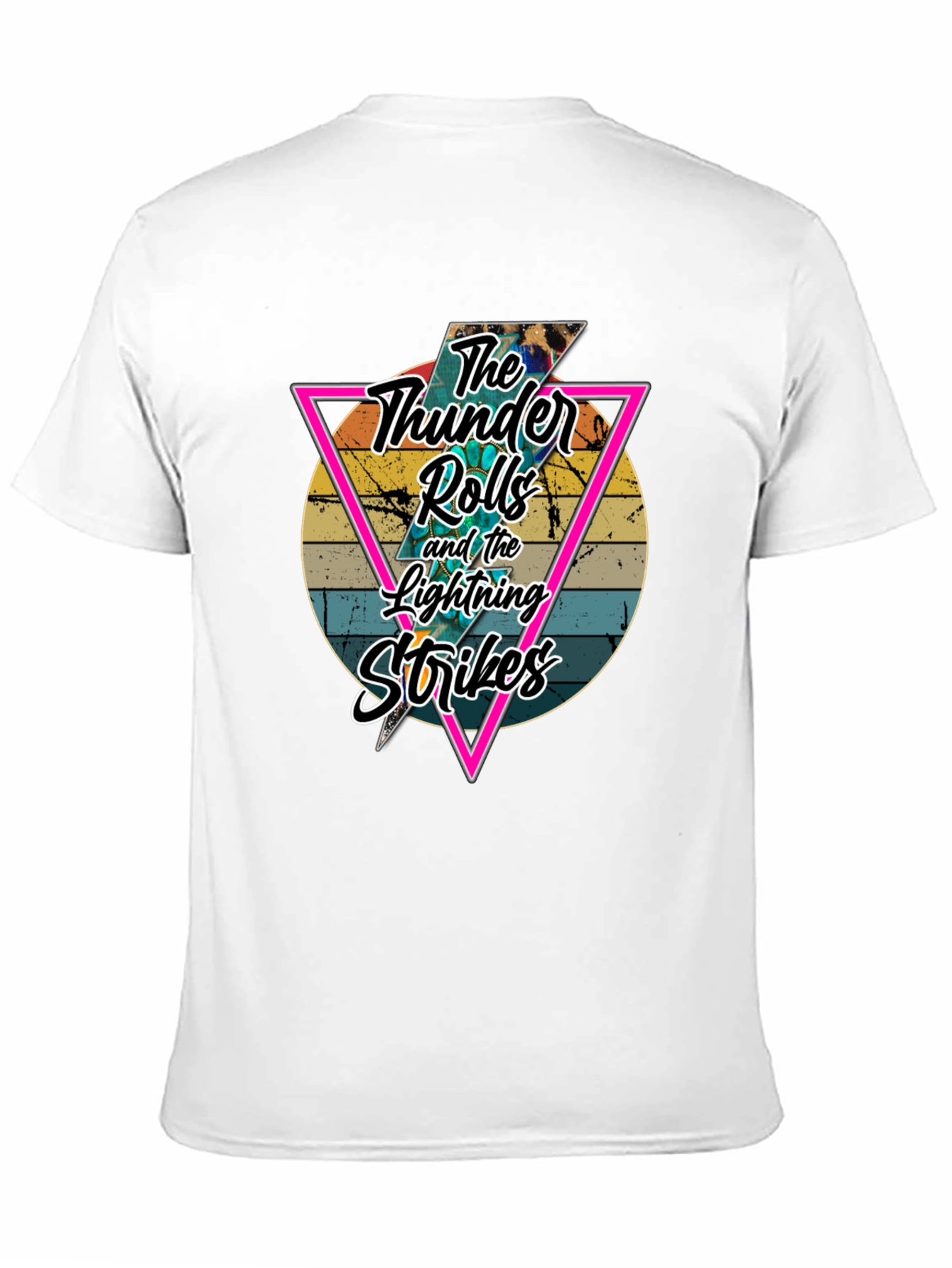 The Thunder Rolls Lightning Strikes Black T-Shirt