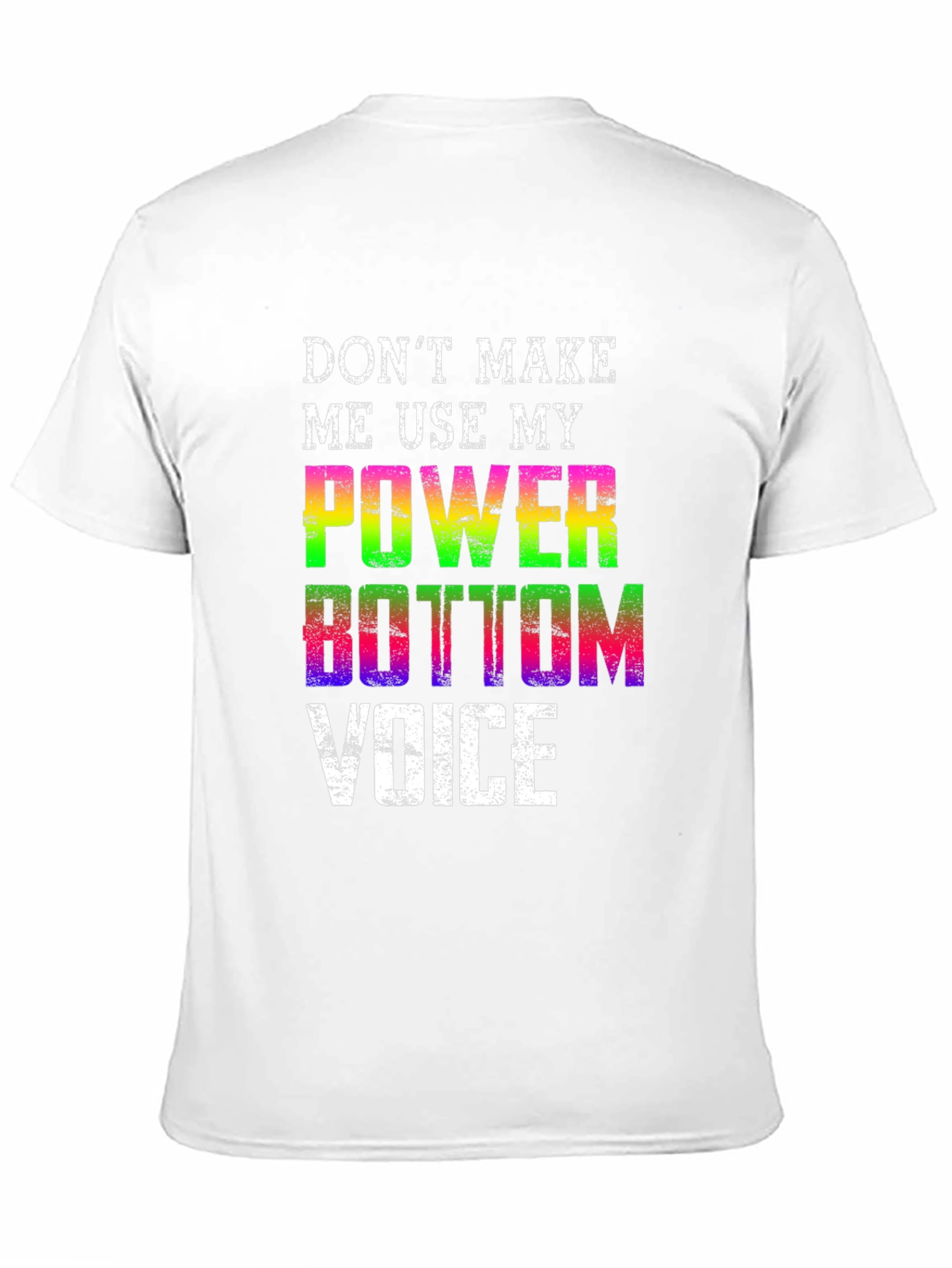 Power Bottom Voice Black T-Shirt