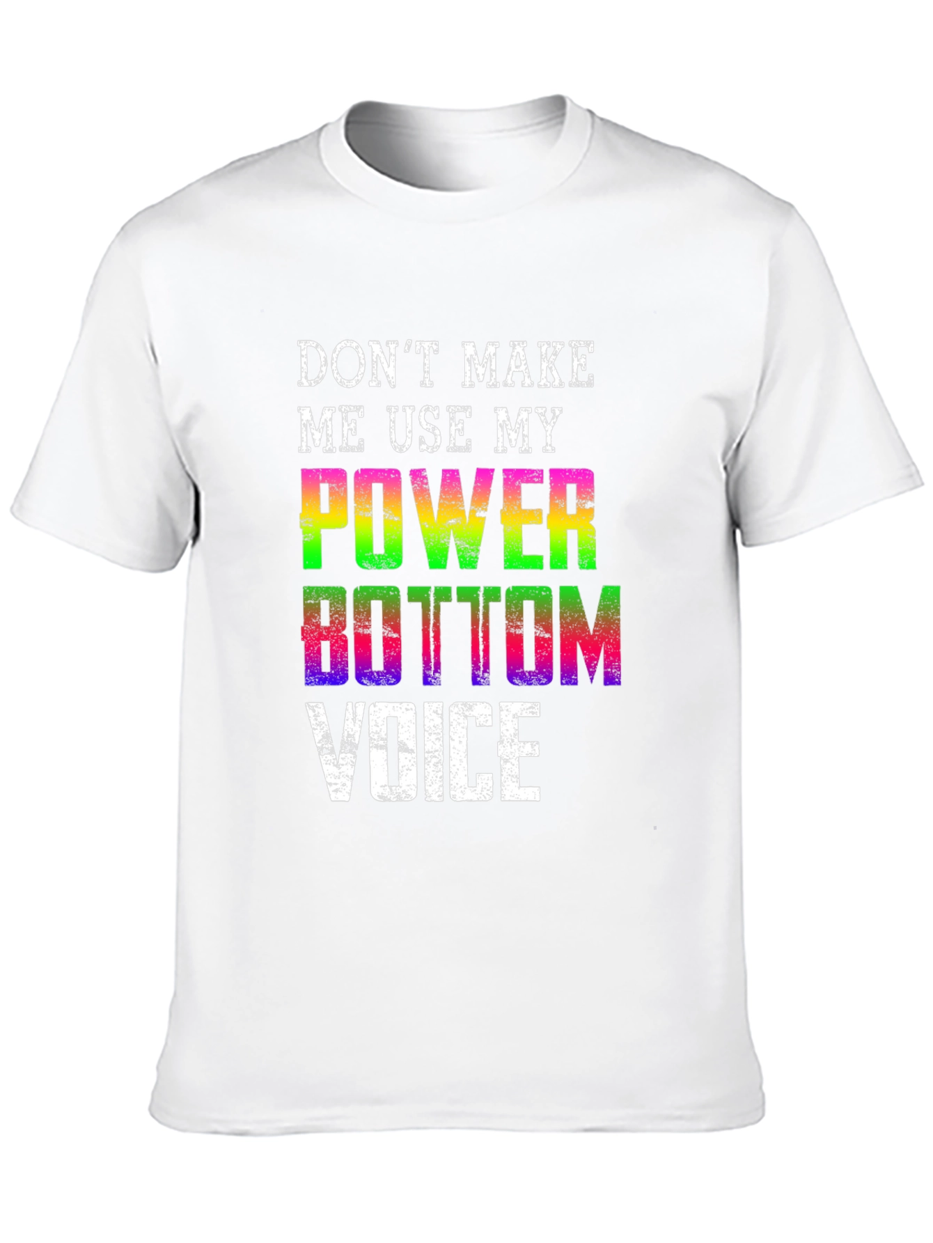 Power Bottom Voice Black T-Shirt
