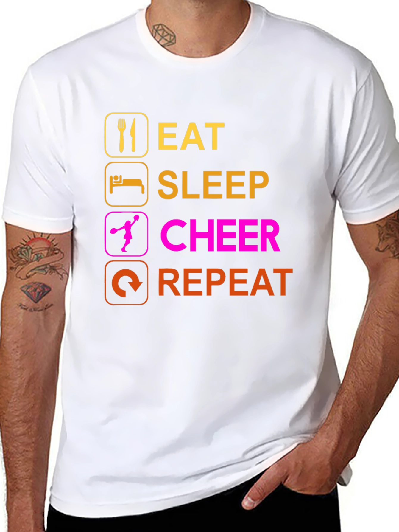 Eat Sleep Cheer Repeat T-Shirt