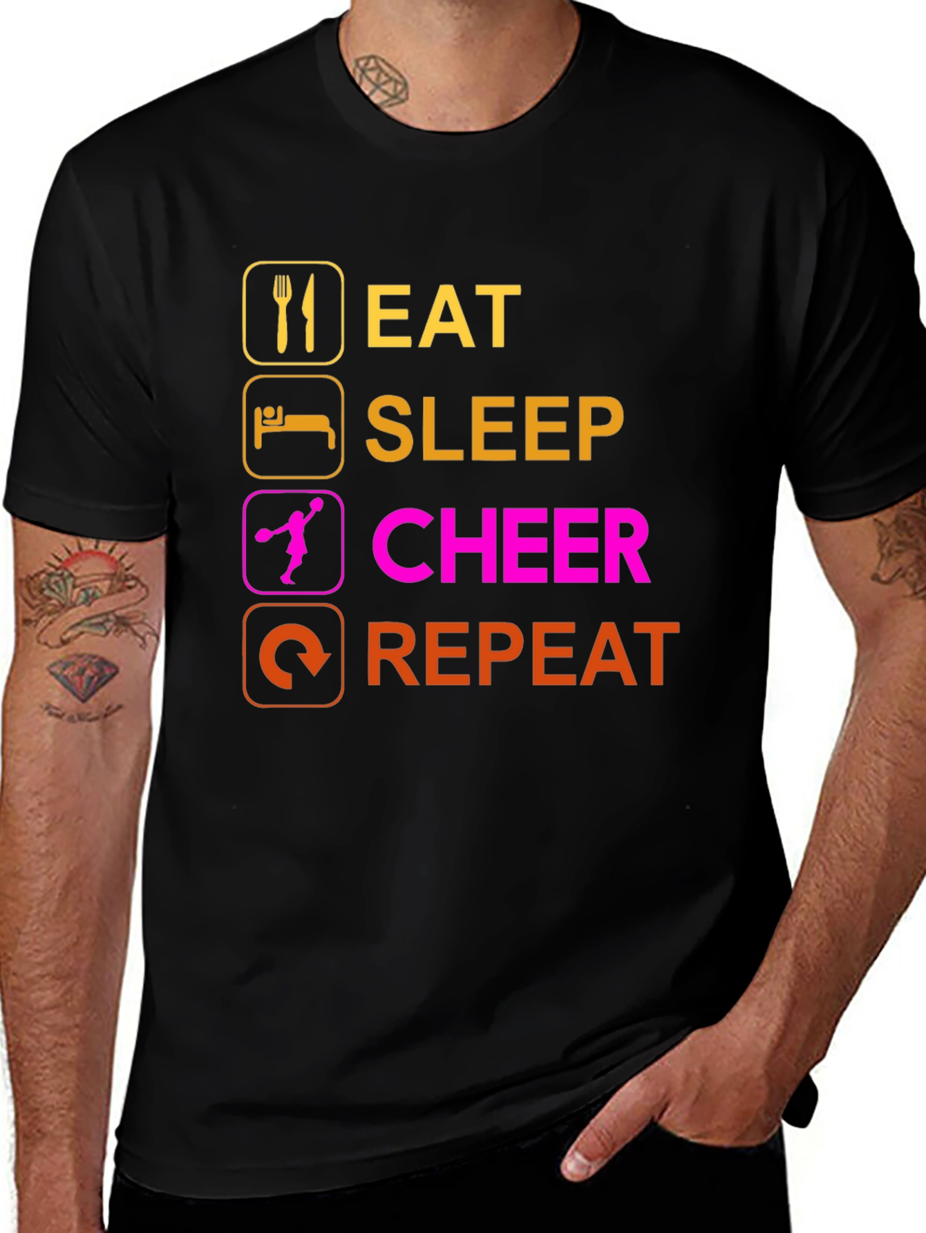 Eat Sleep Cheer Repeat T-Shirt