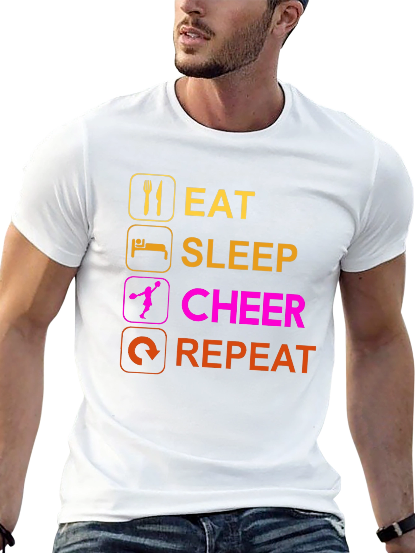 Eat Sleep Cheer Repeat T-Shirt