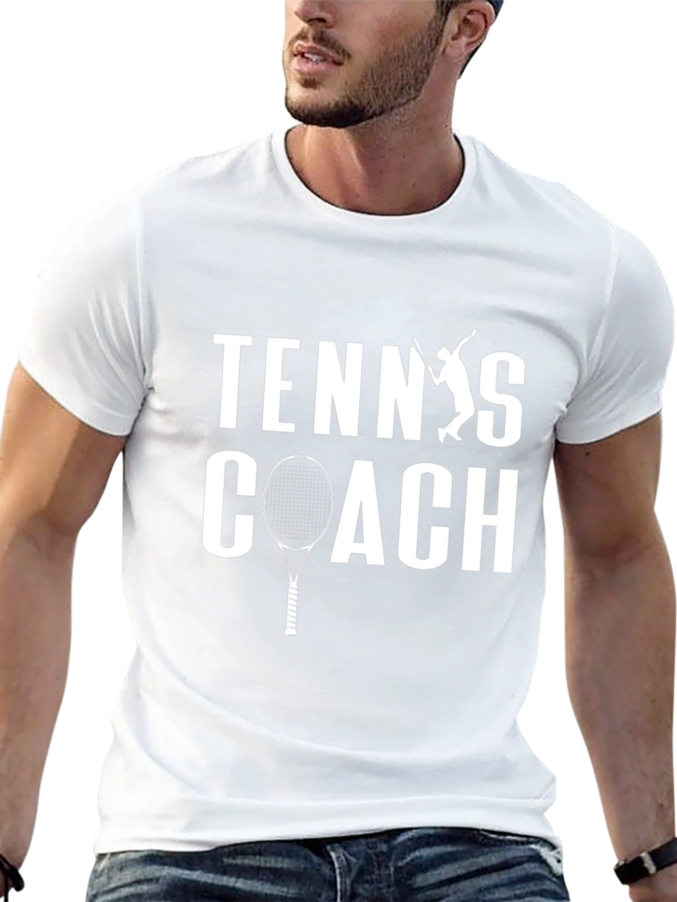 Tennis Coach Graphic T-Shirt