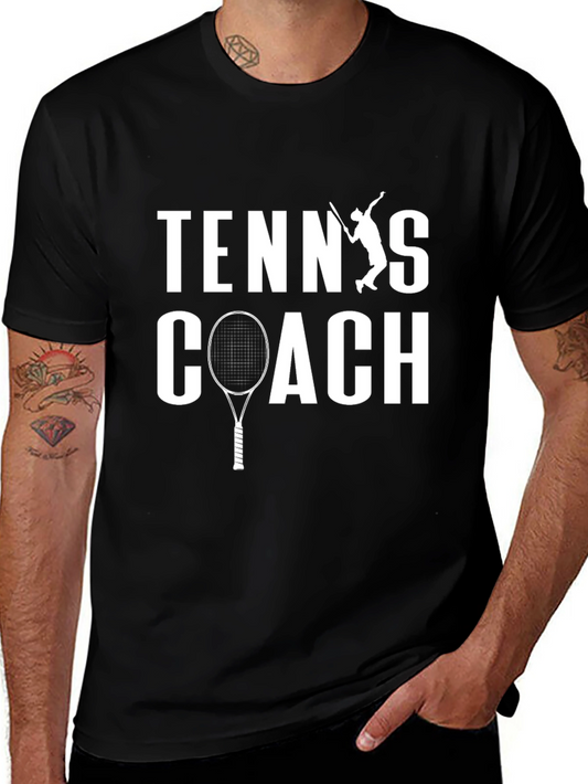 Tennis Coach Graphic T-Shirt
