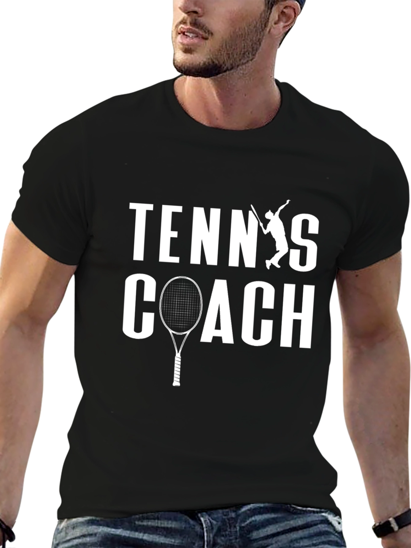 Tennis Coach Graphic T-Shirt