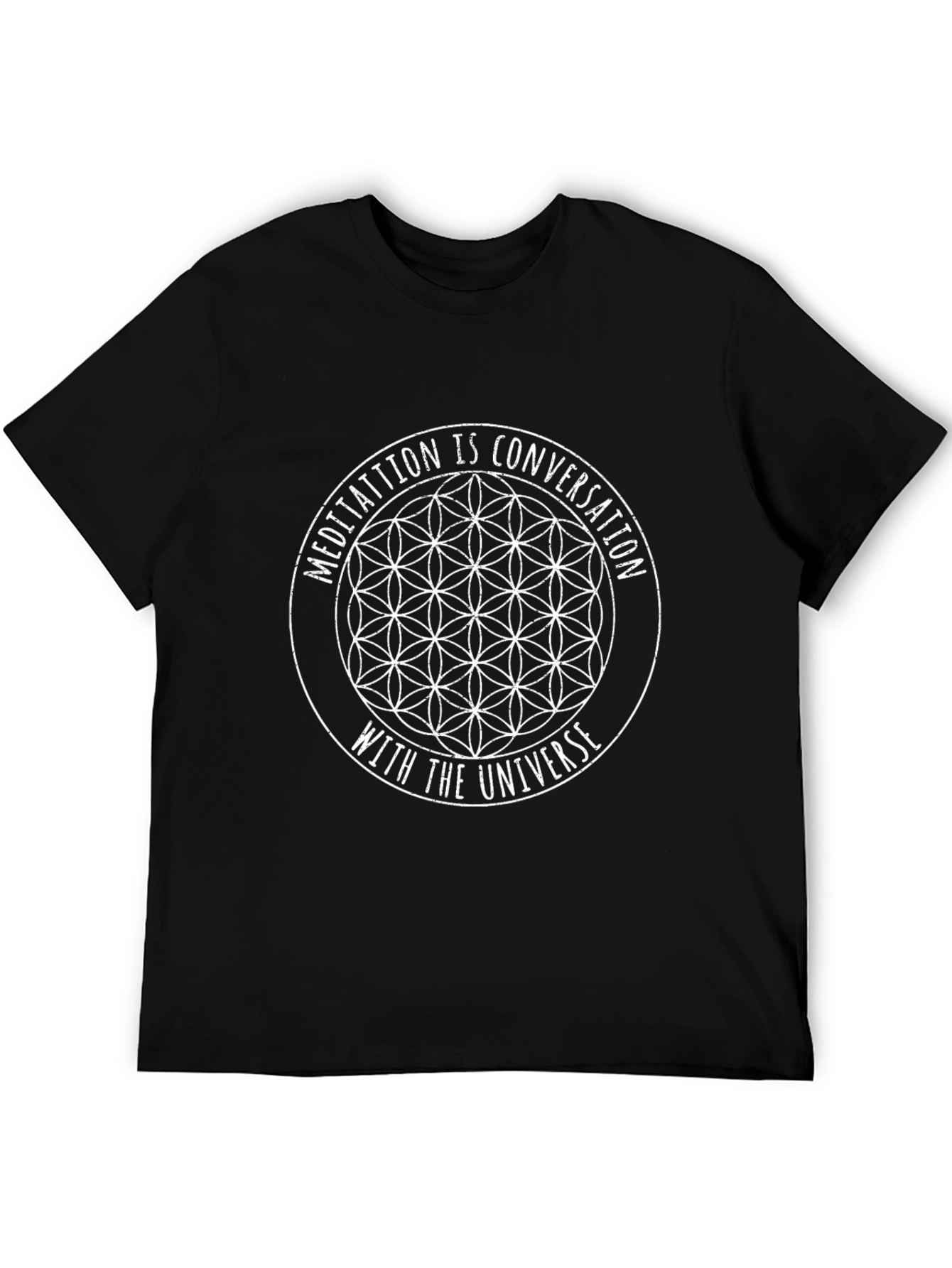 Meditation Universe Conversation Graphic T-Shirt