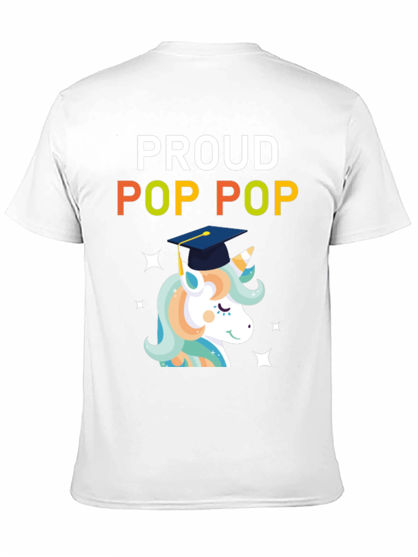 Proud Pop Pop Unicorn Graduation T-Shirt