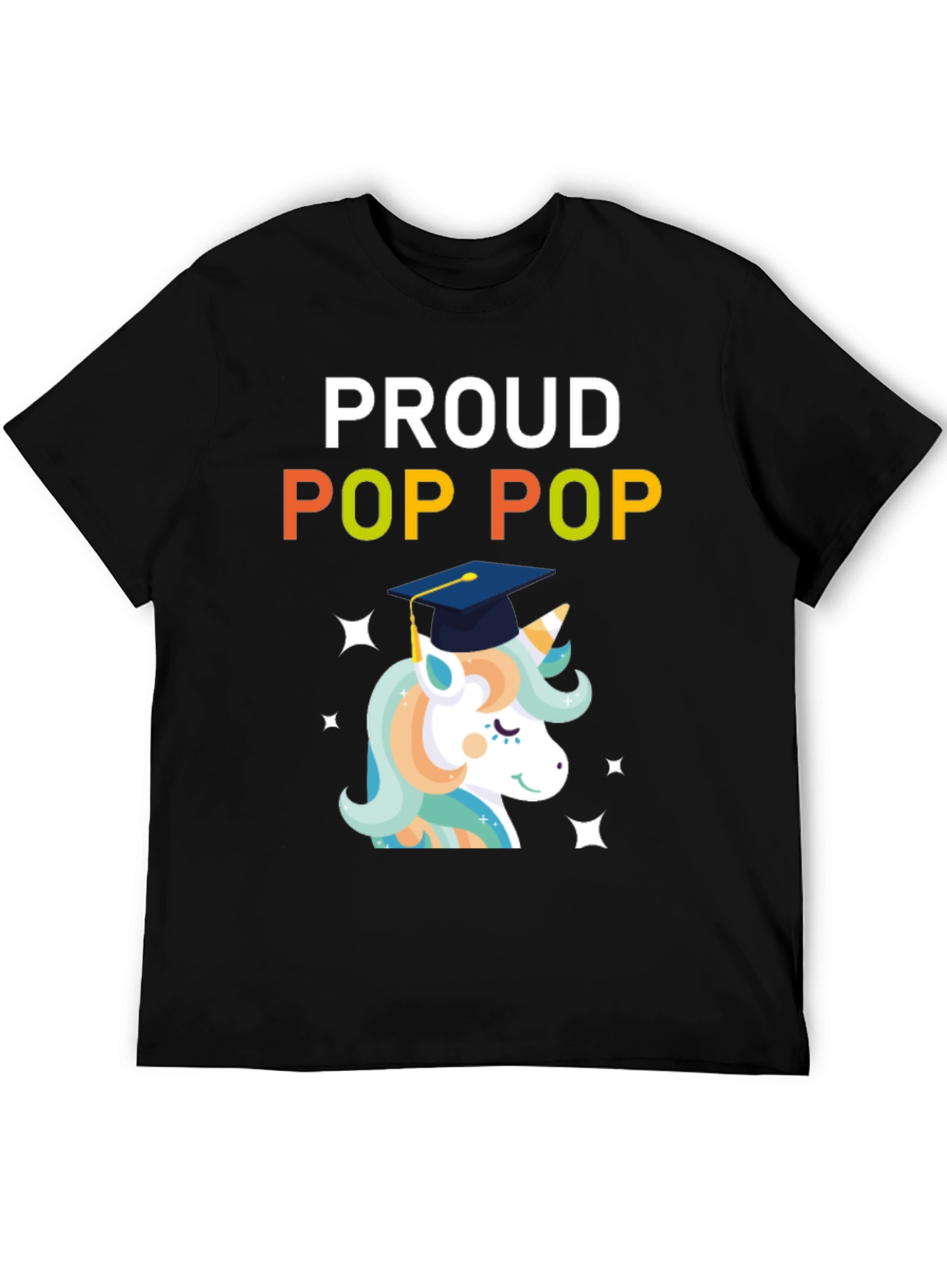 Proud Pop Pop Unicorn Graduation T-Shirt
