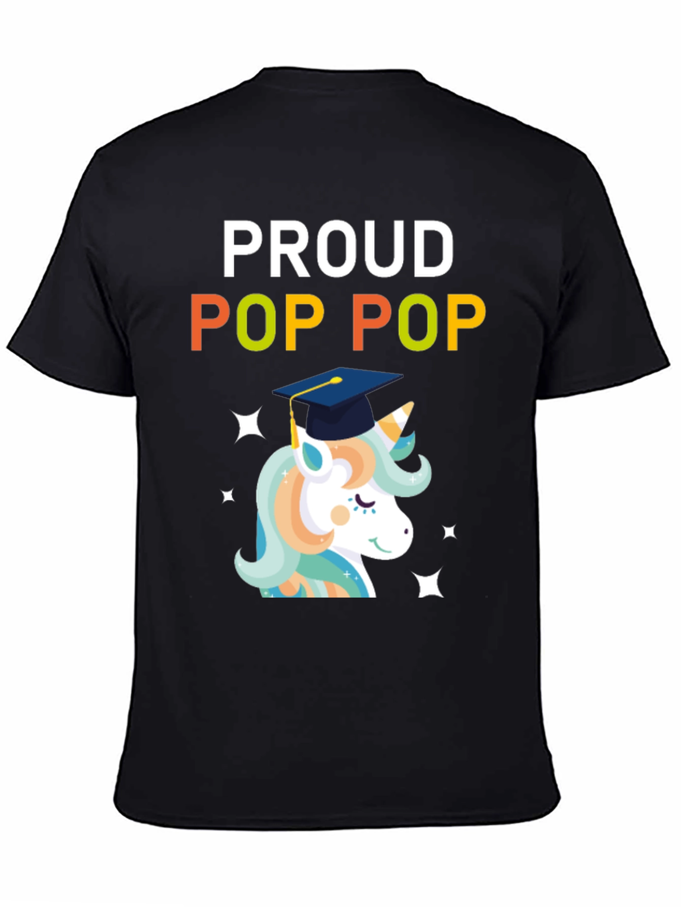 Proud Pop Pop Unicorn Graduation T-Shirt
