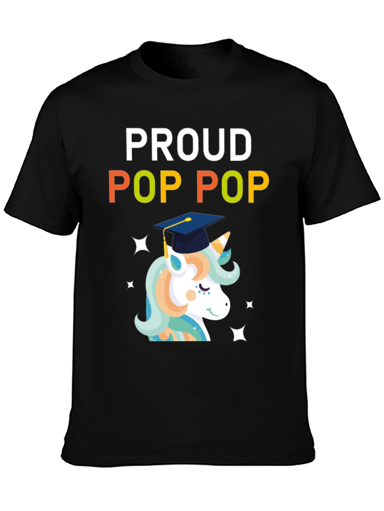Proud Pop Pop Unicorn Graduation T-Shirt