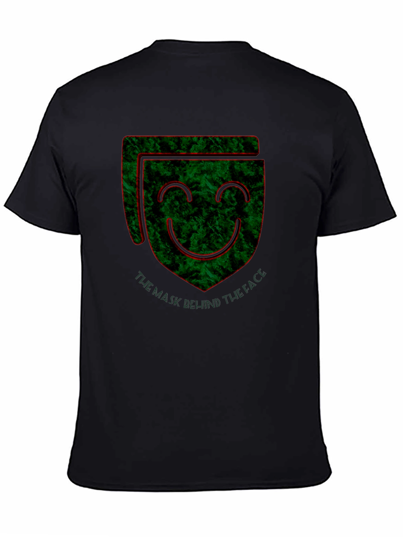 Unique Graphic Print Mens Black T-Shirt
