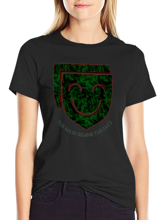 Unique Graphic Print Mens Black T-Shirt