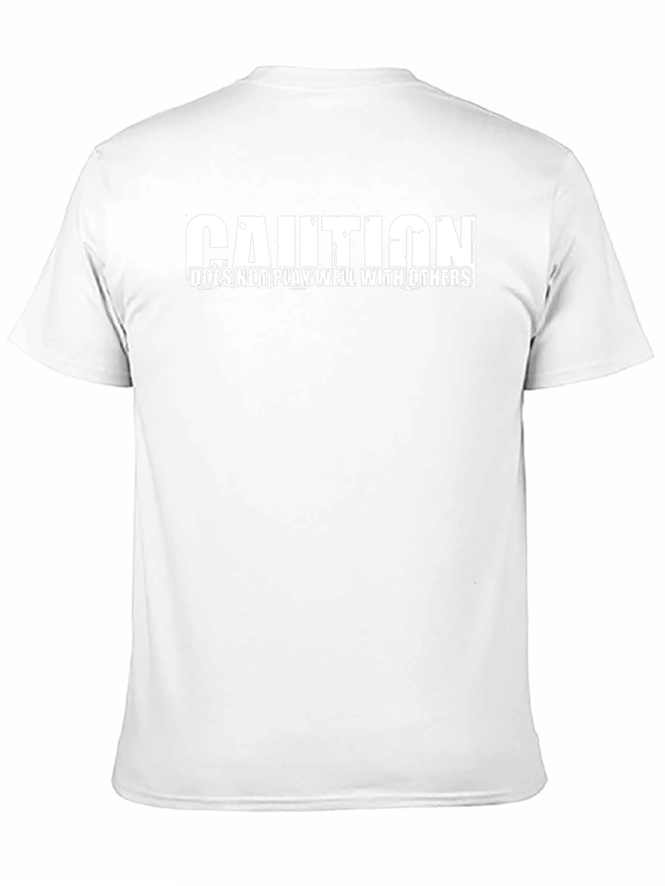 Caution: Doesnt Play Well With Others Black T-Shirt