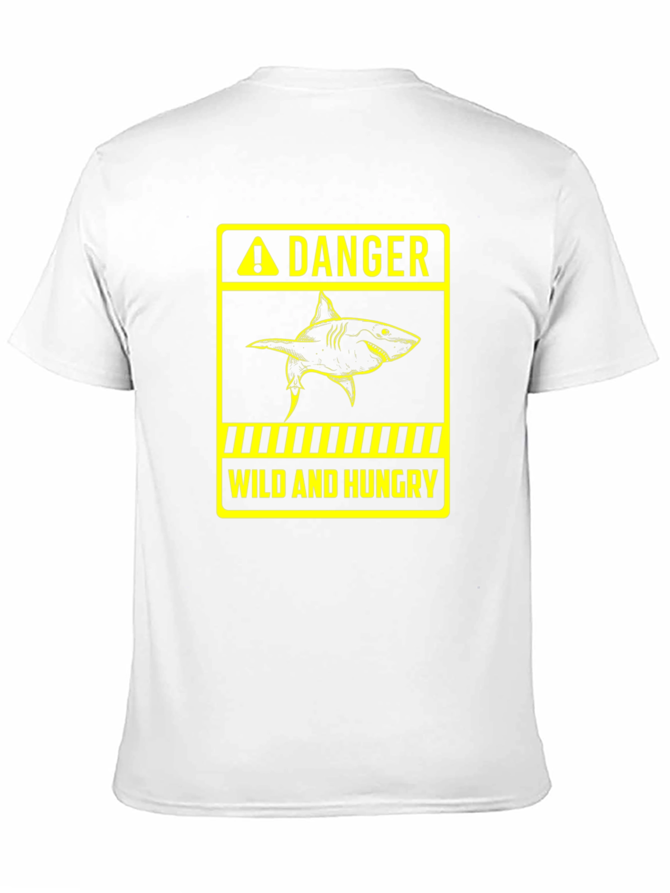 Danger Wild and Hungry Shark Graphic T-Shirt