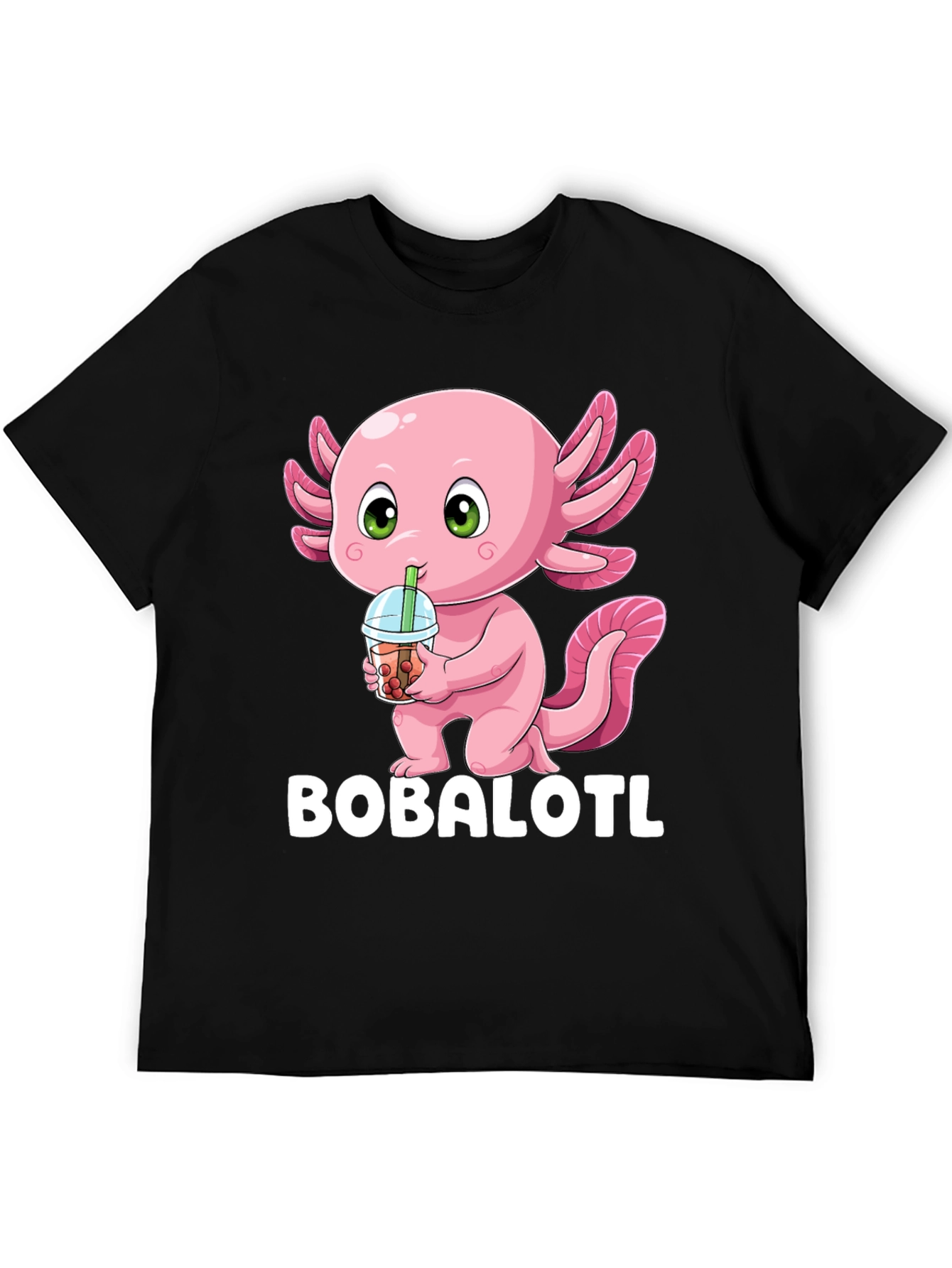 Bobalotl T-Shirt - Axolotl Bubble Tea Lover Tee