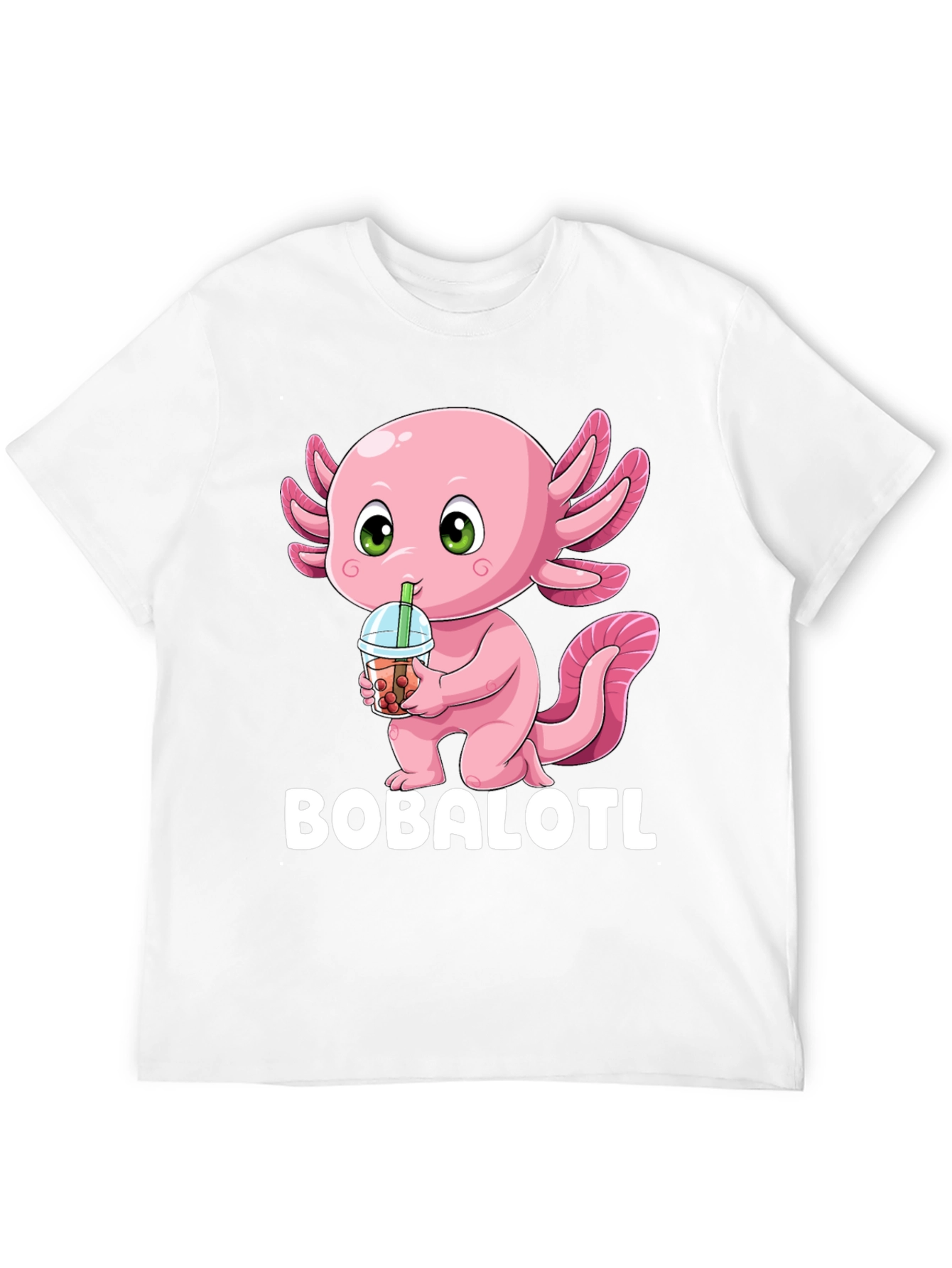 Bobalotl T-Shirt - Axolotl Bubble Tea Lover Tee