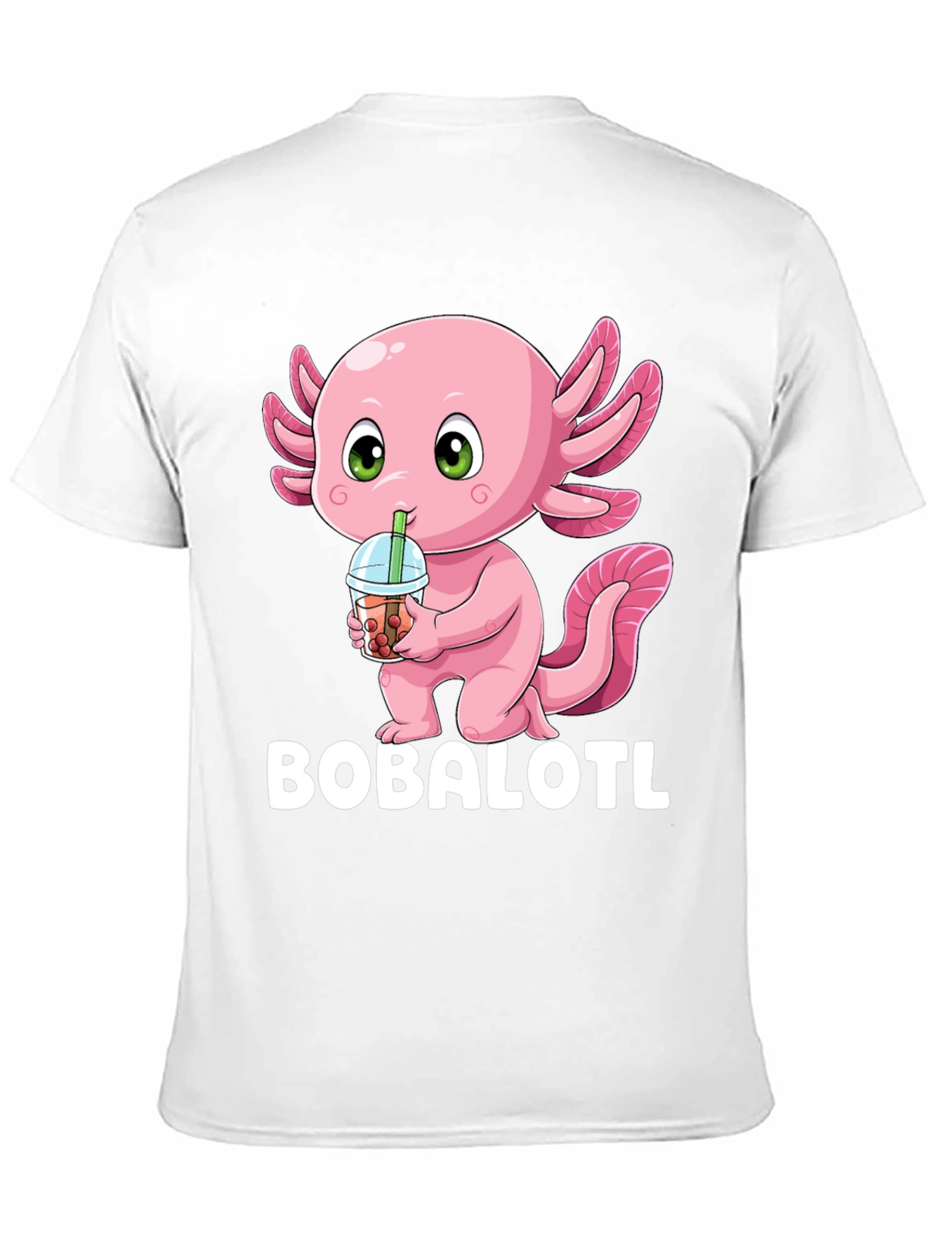 Bobalotl T-Shirt - Axolotl Bubble Tea Lover Tee
