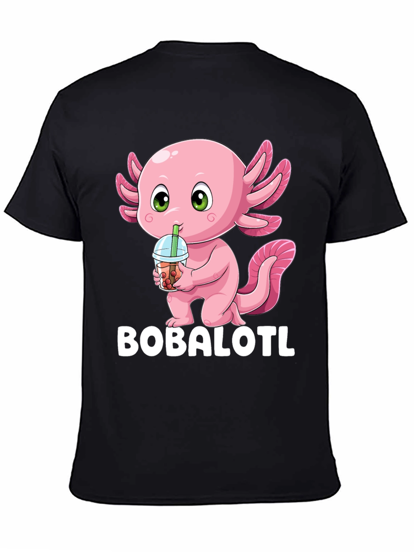 Bobalotl T-Shirt - Axolotl Bubble Tea Lover Tee