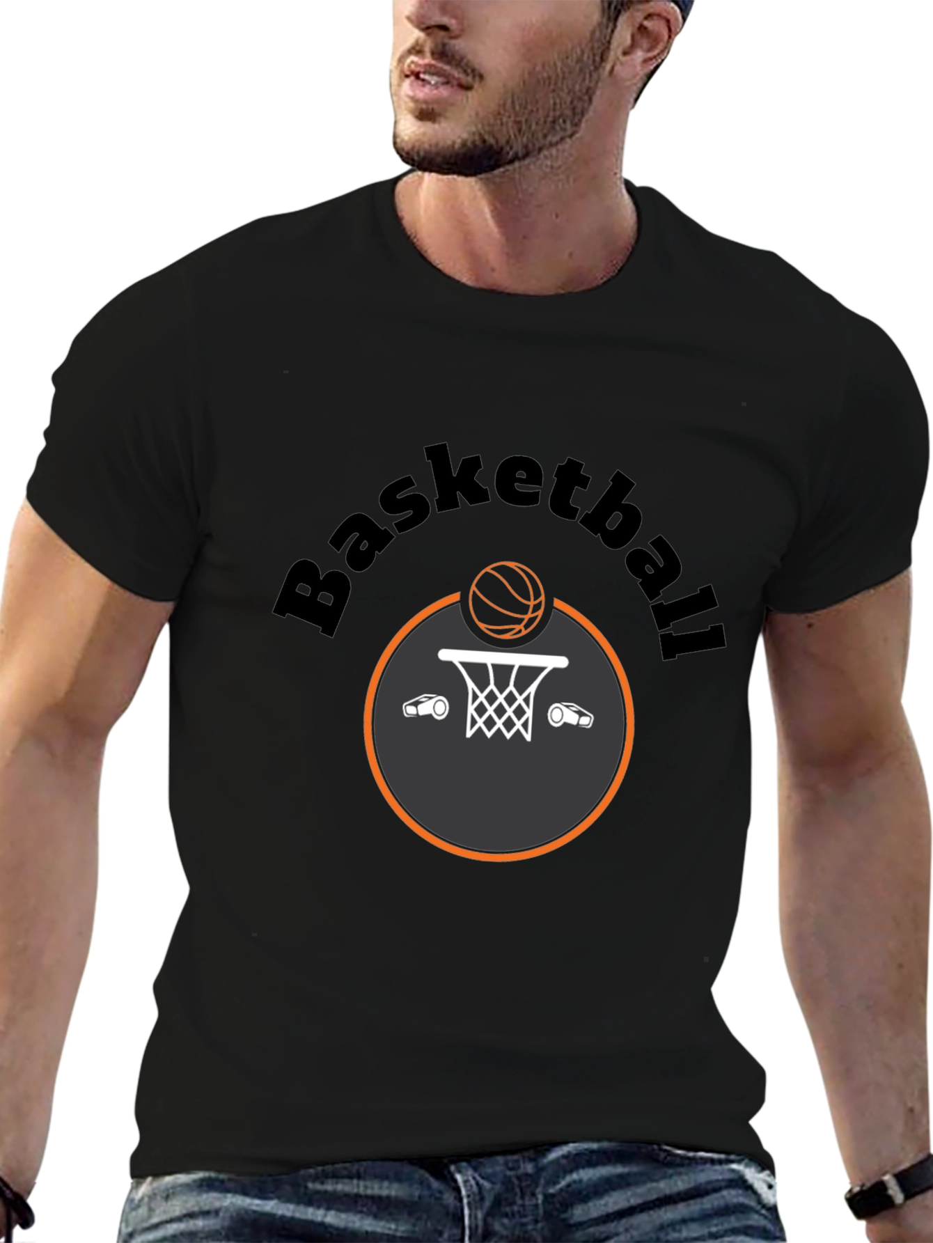 Basketball Graphic T-Shirt - Sporty Casual Tee