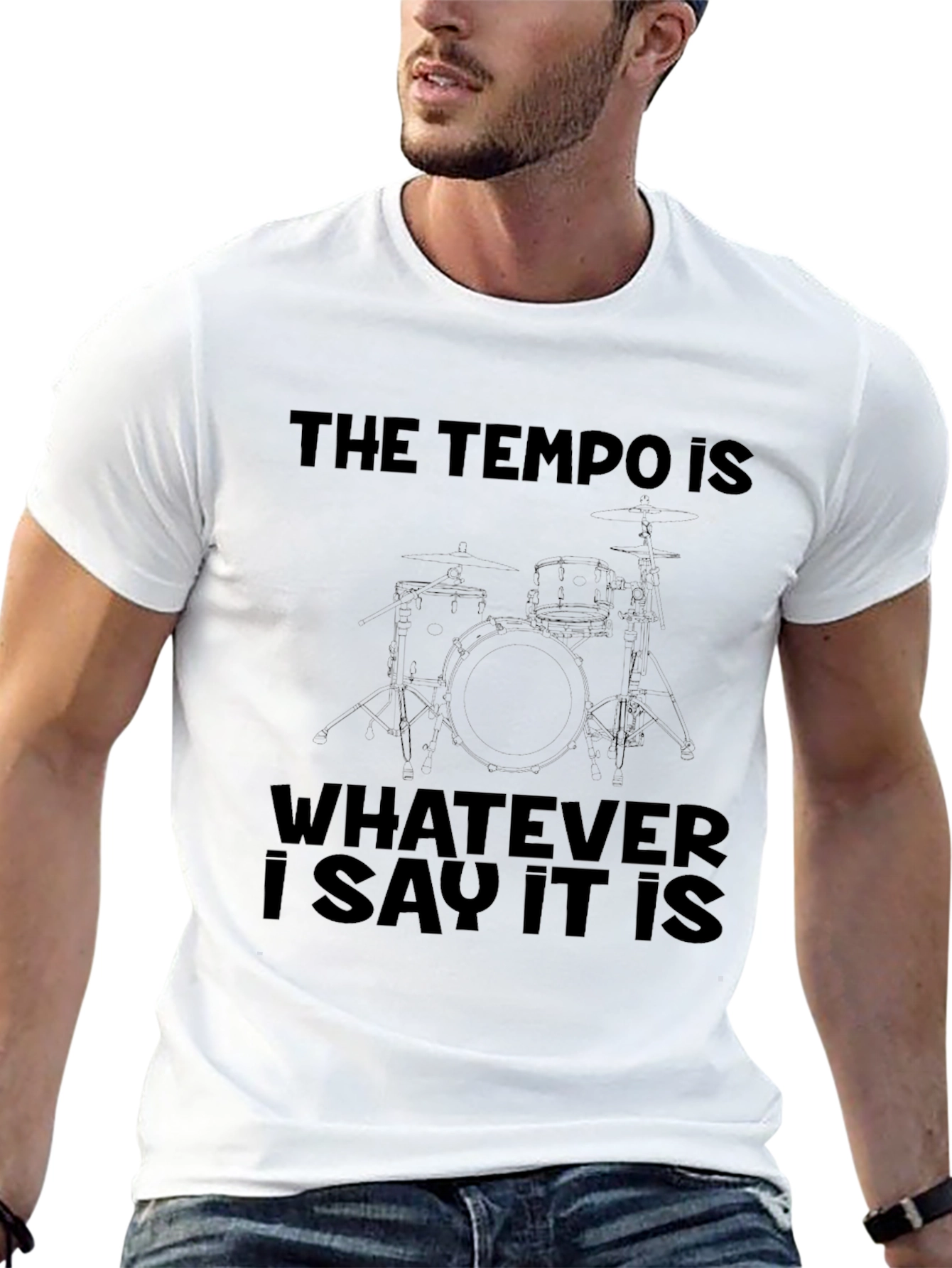 Drummer Tempo T-Shirt - Black