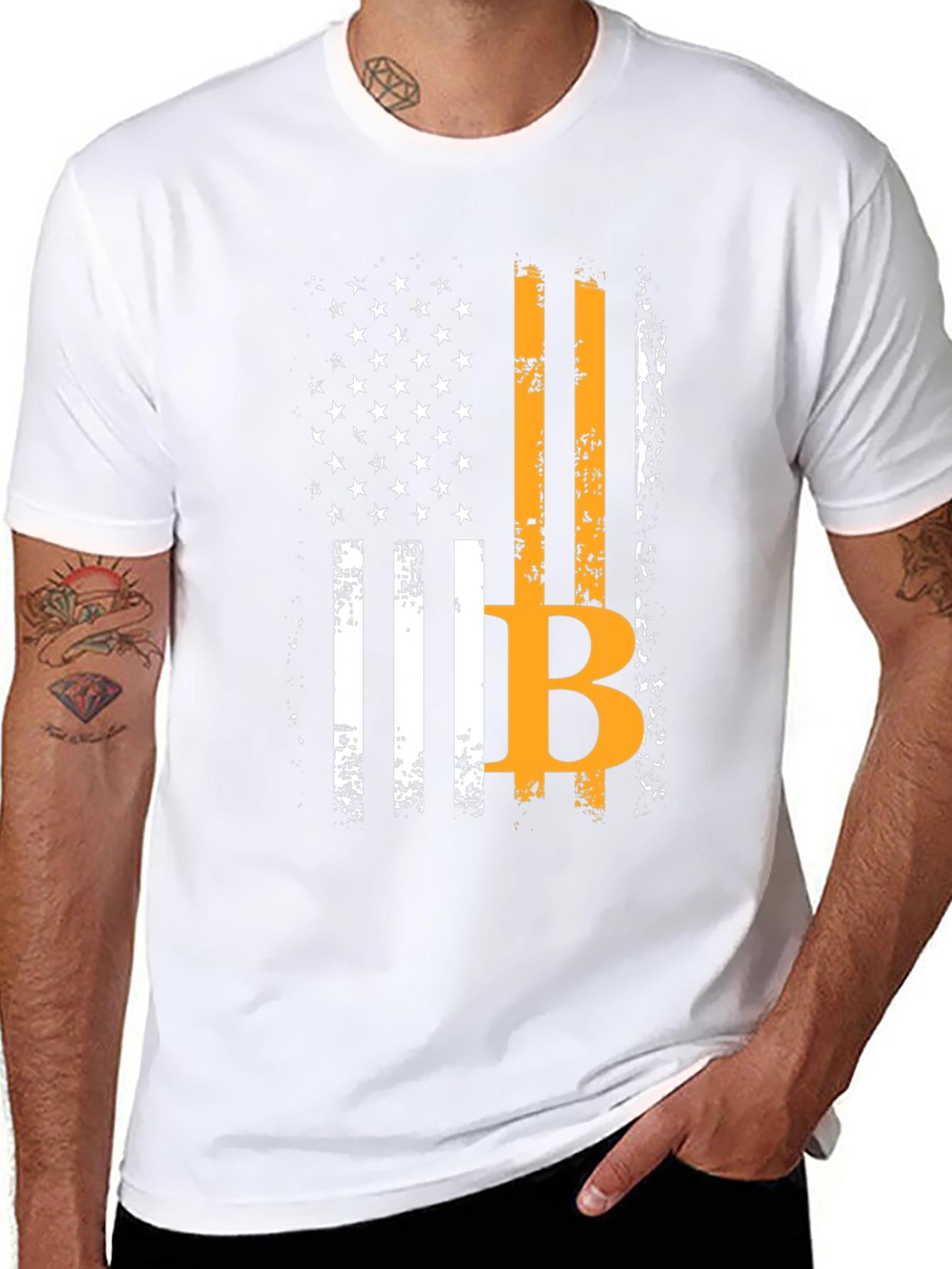 Bitcoin American Flag T-Shirt