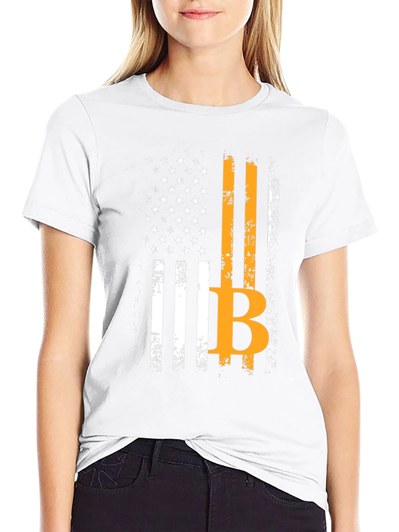 Bitcoin American Flag T-Shirt