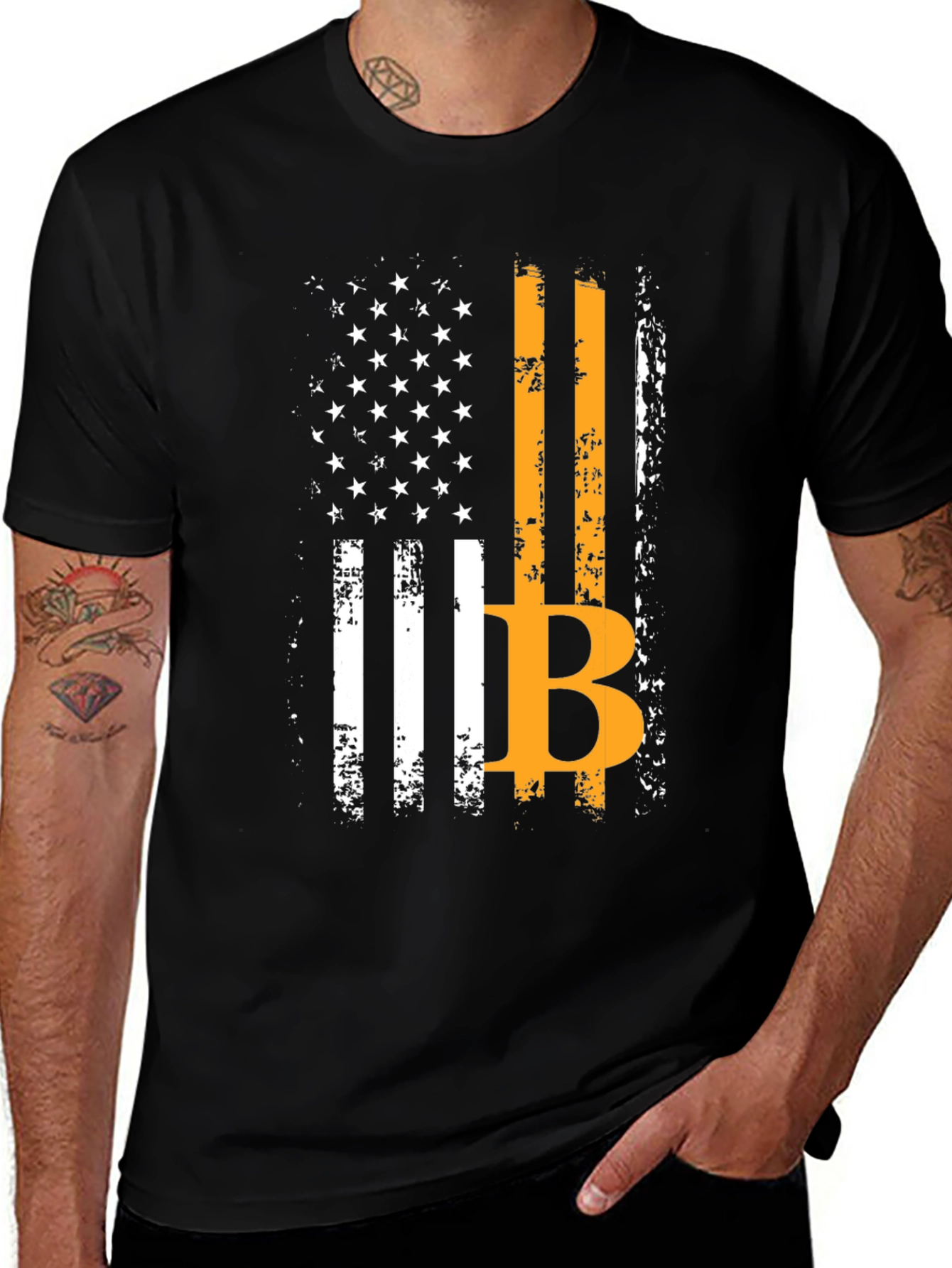 Bitcoin American Flag T-Shirt