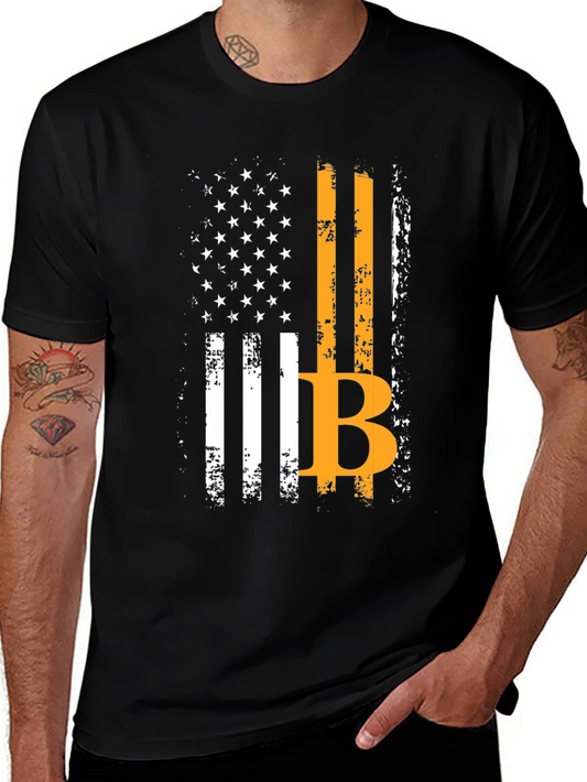 Bitcoin American Flag T-Shirt